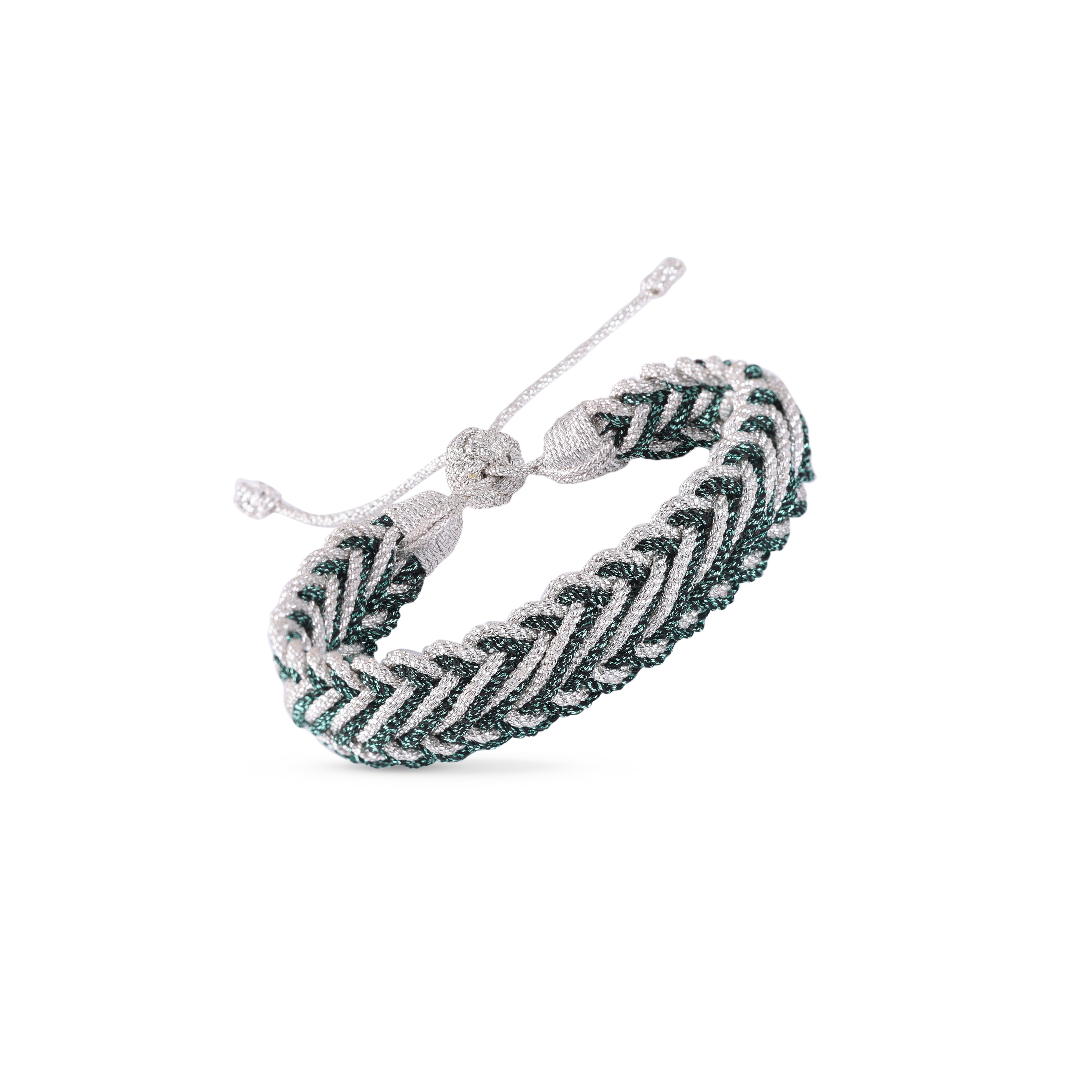Azal nº2 Bracelet in Silver Bright Jade