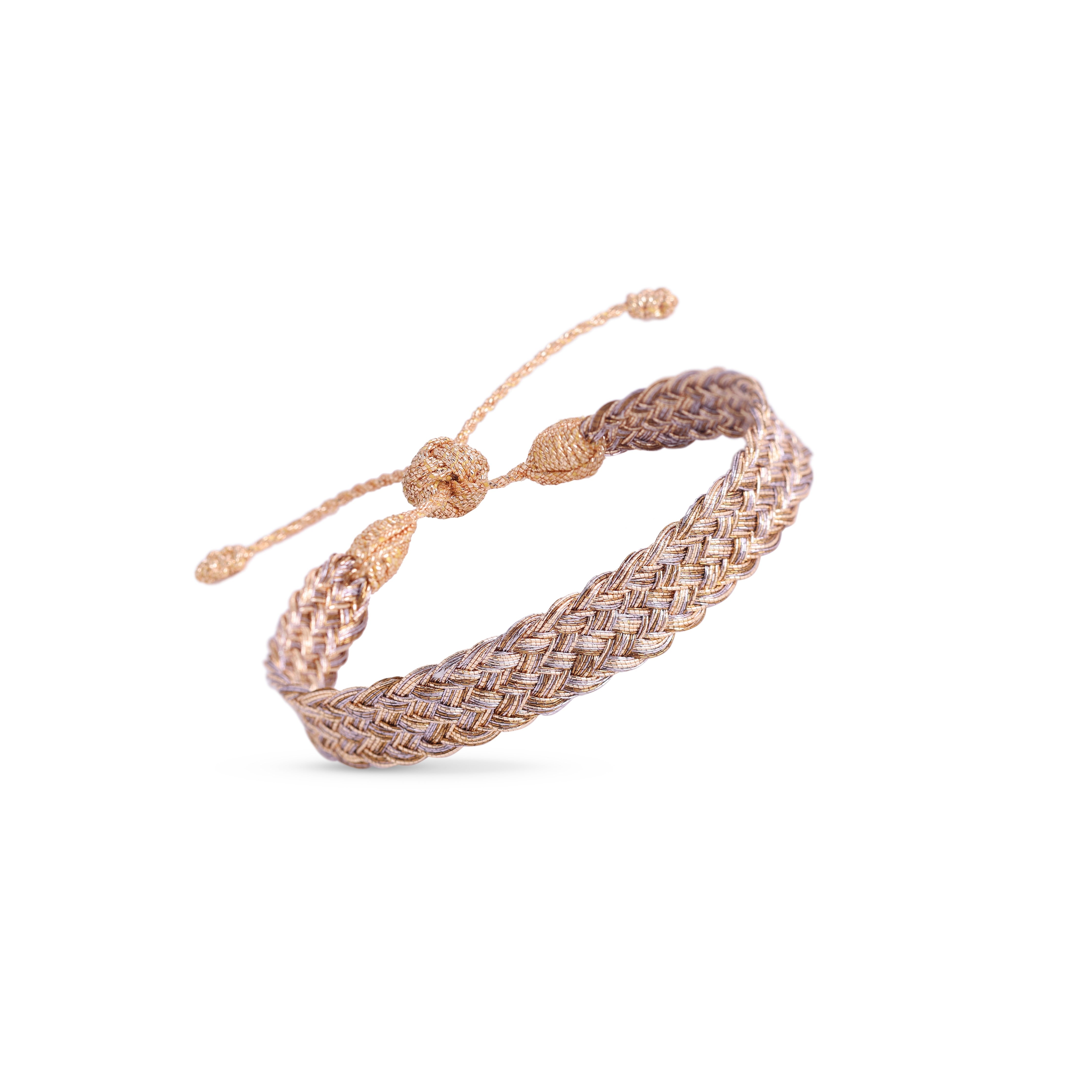 Box n°1 Bracelet in Peach Grey Pearl