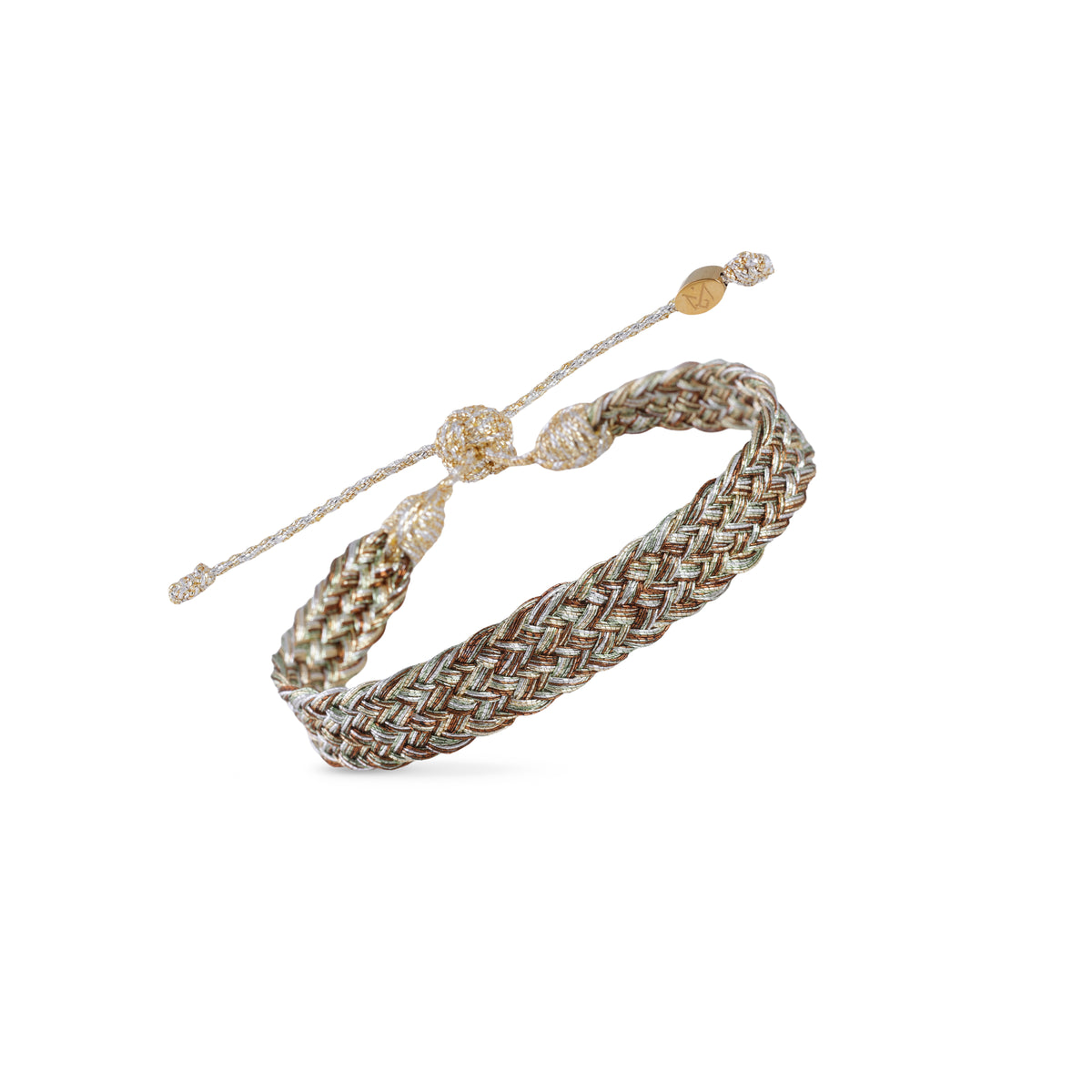 Box nº1 Bracelet in Gold & Silver Pistachio Chestnut
