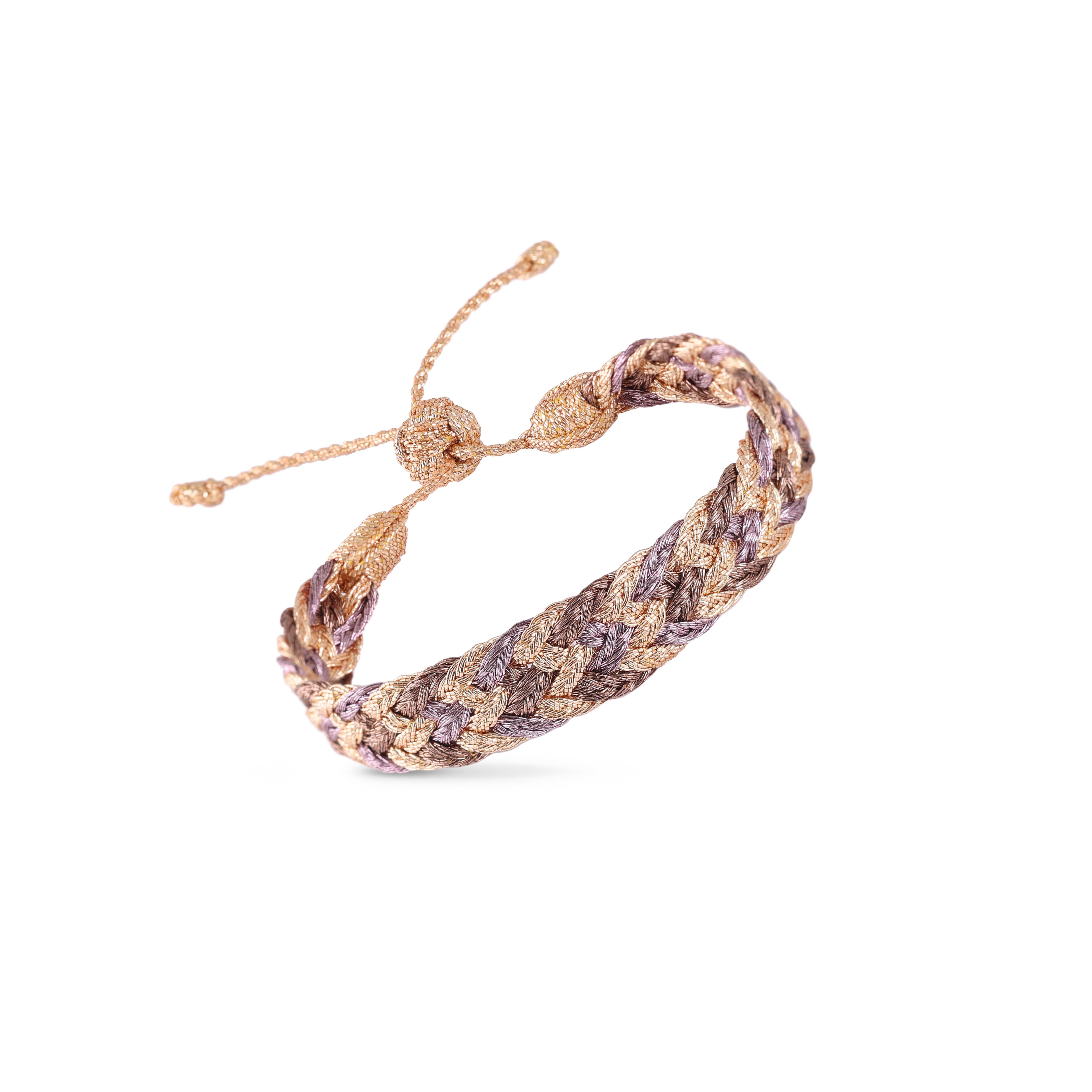 Double-U nº2 Bracelet in Peach Parma Mocha