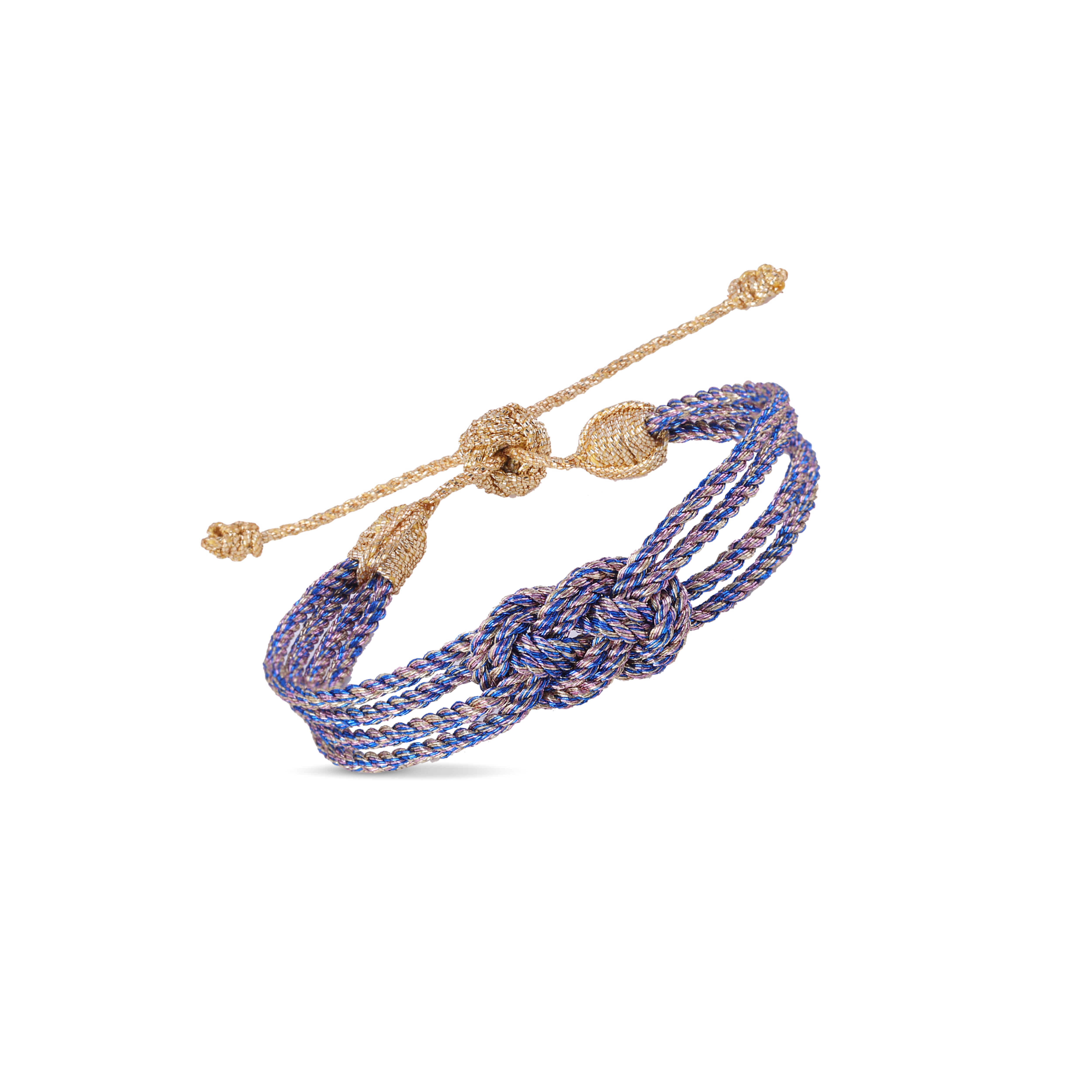 Knot n°1 Bracelet in Gold Lapis