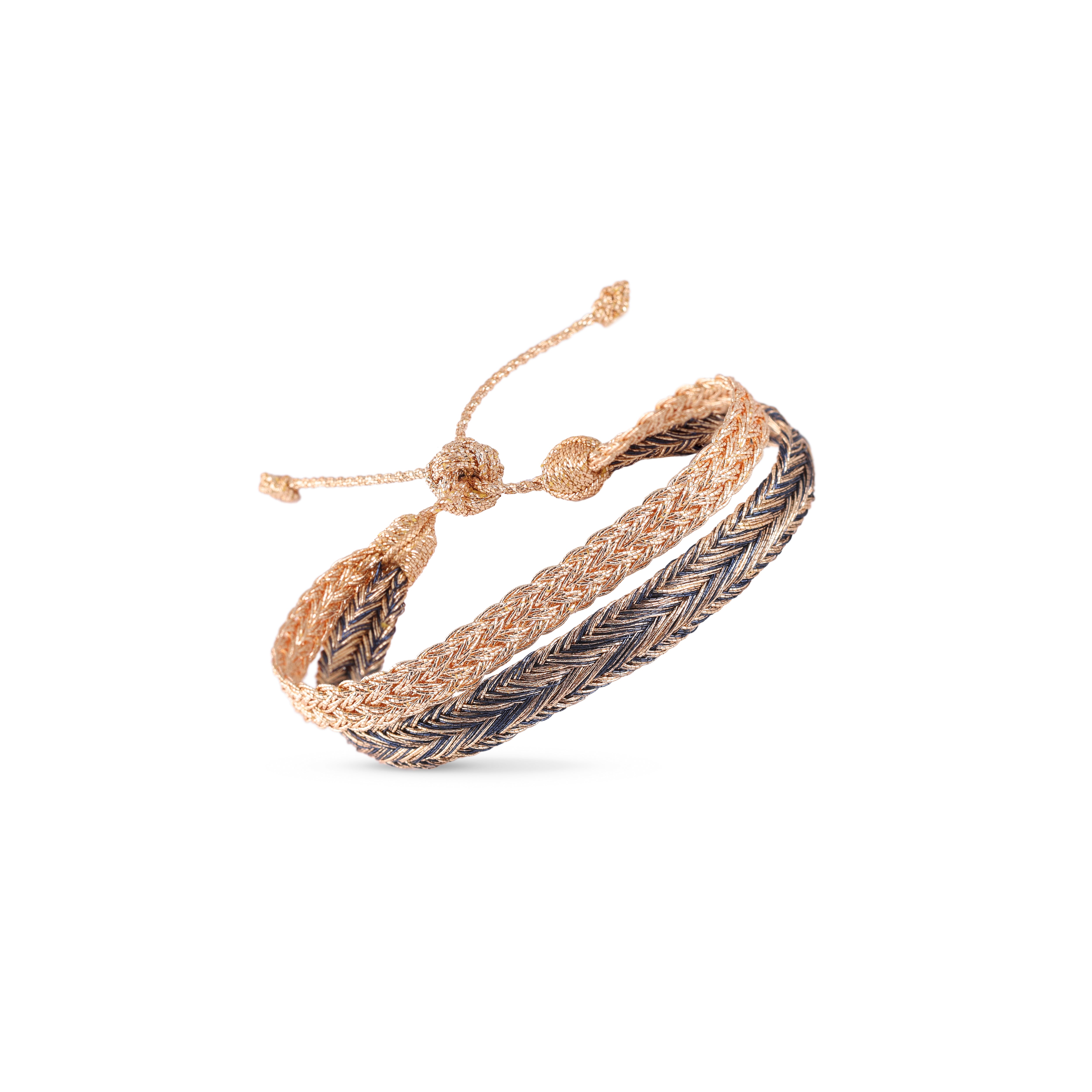 Duo Bracelet Mini Arrow nº1 in Peach Walnut Peppercorn + Zyn Peach