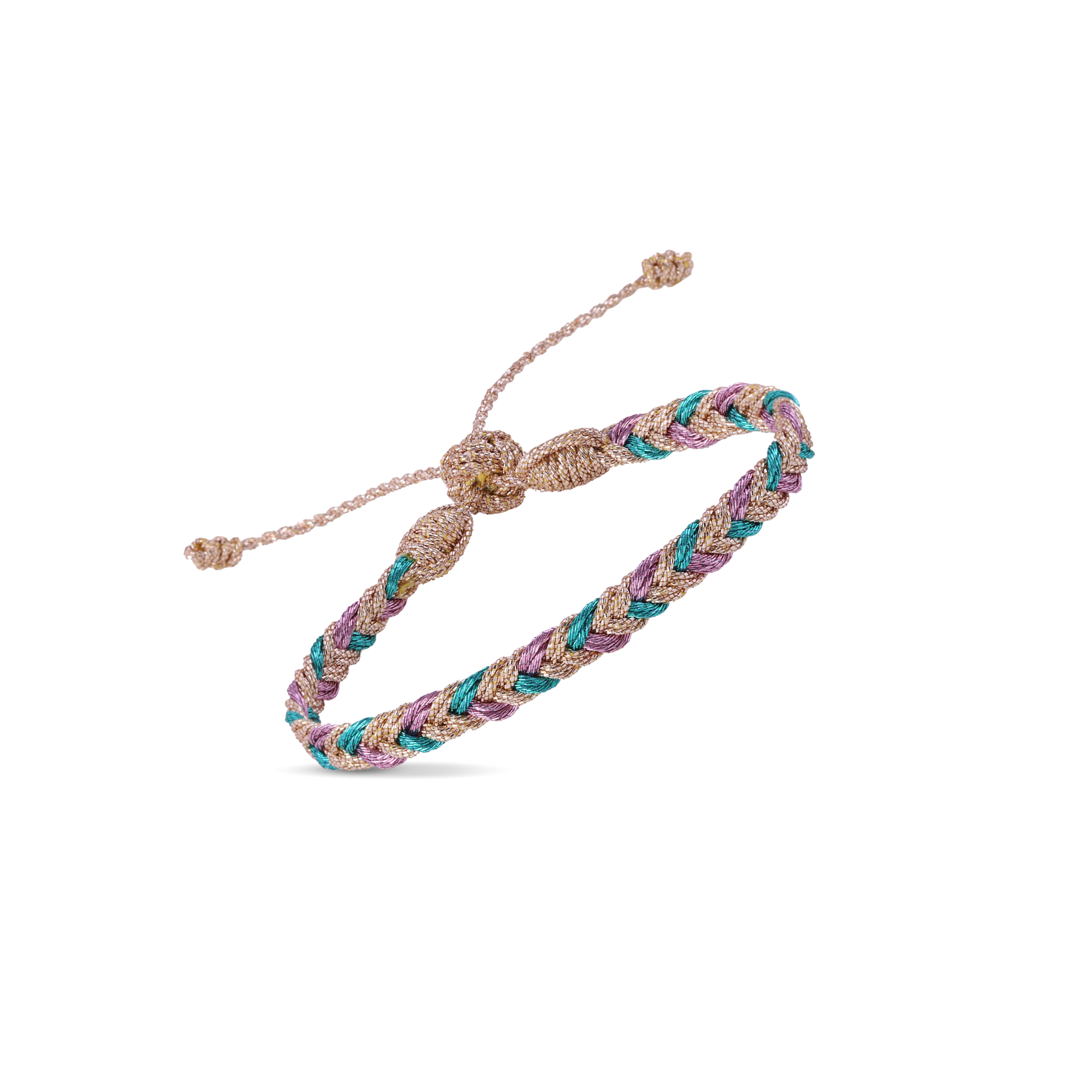 Eya n°2 Bracelet in Rose Gold Tiffany Blue