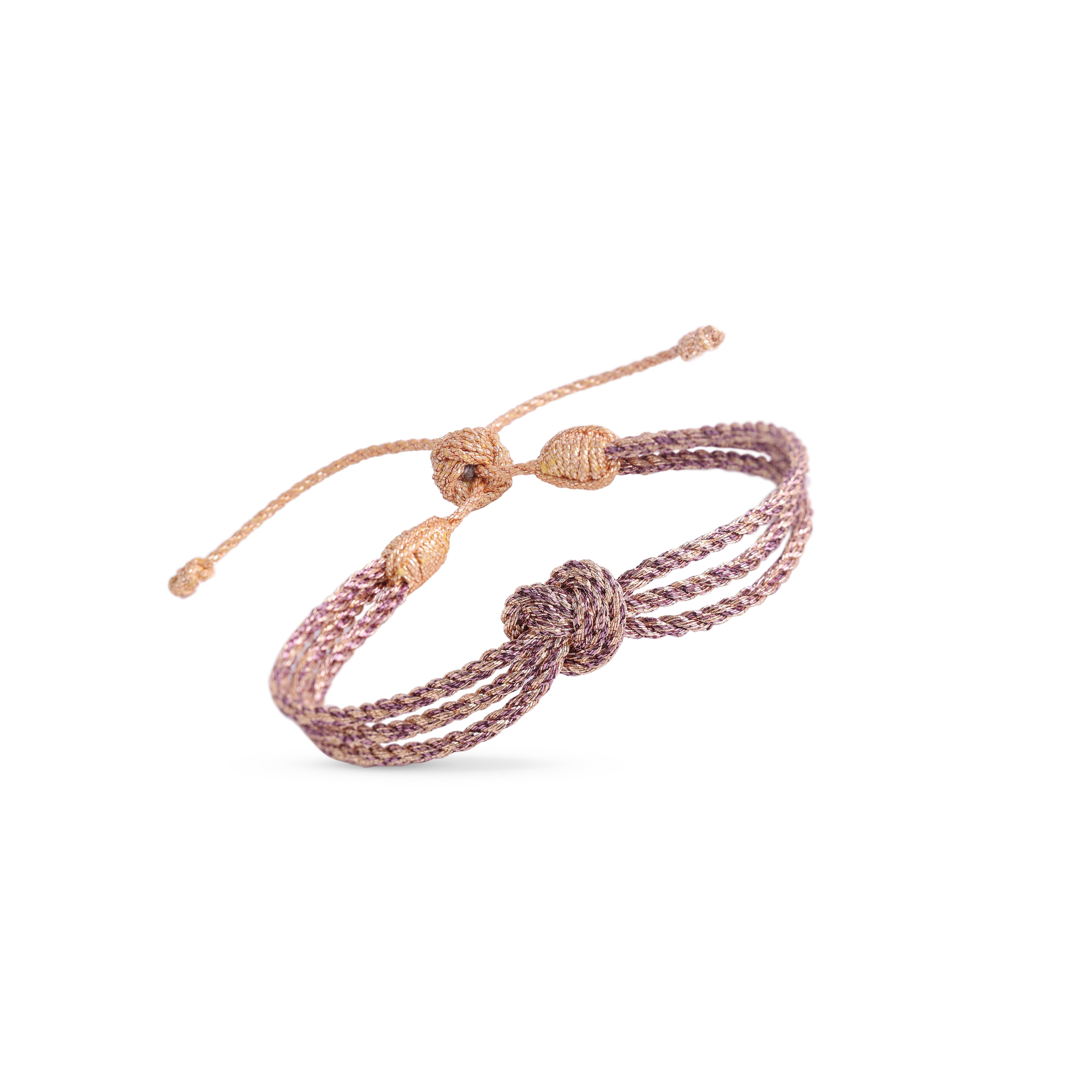 Heart n°1 Bracelet in Peach Mauve