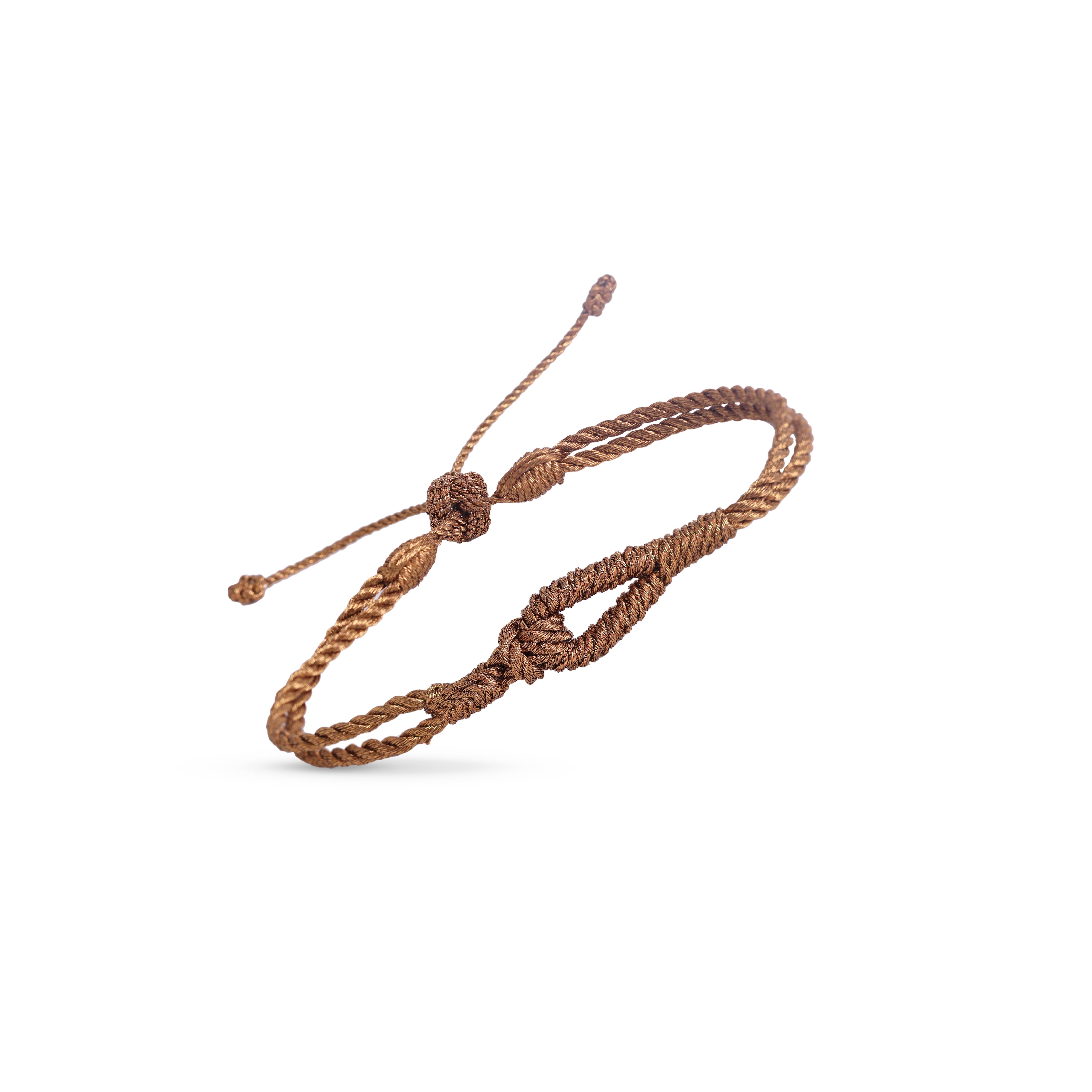 Hook Bracelet in Coffee Bean - Men