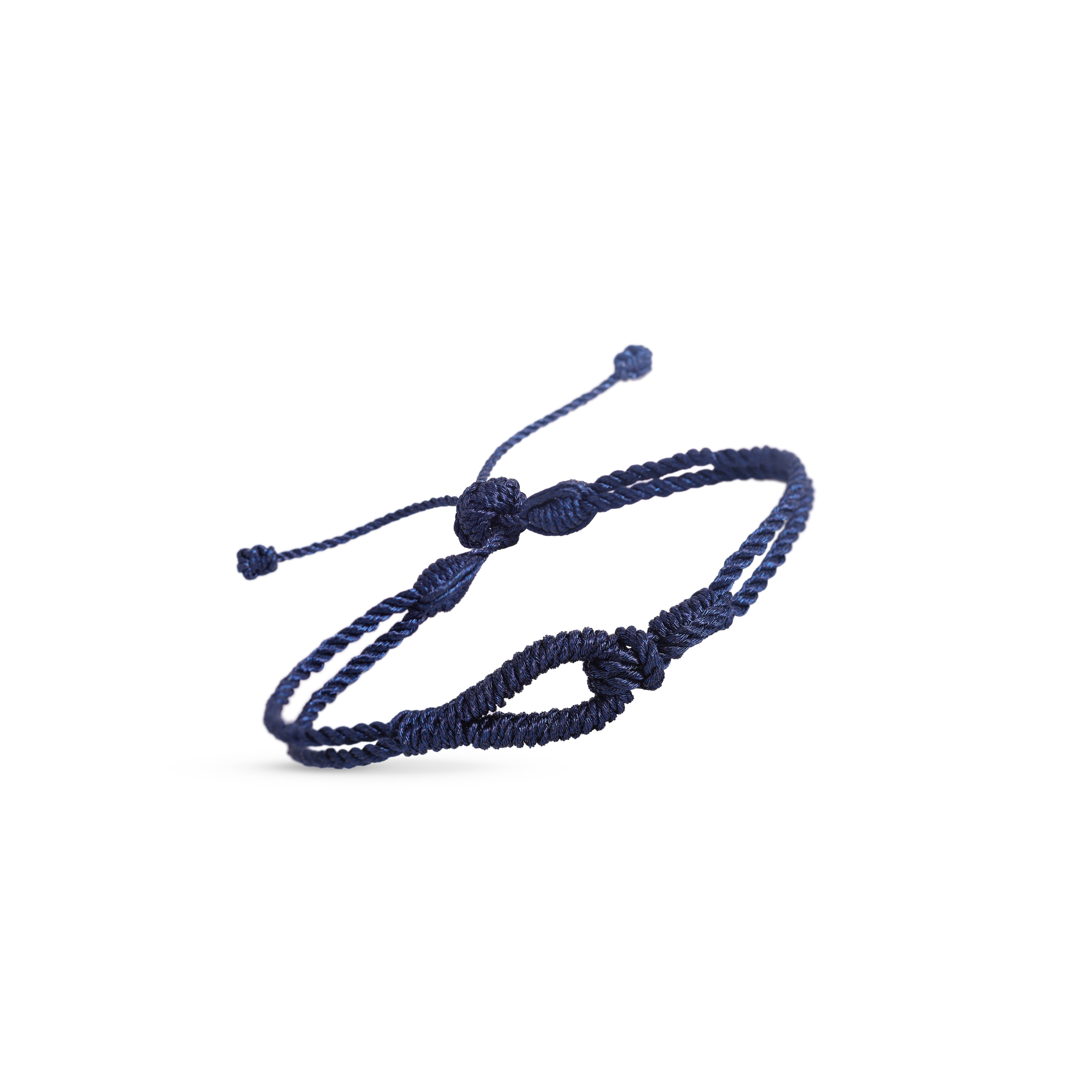 Hook Bracelet in Navy Blue - Men