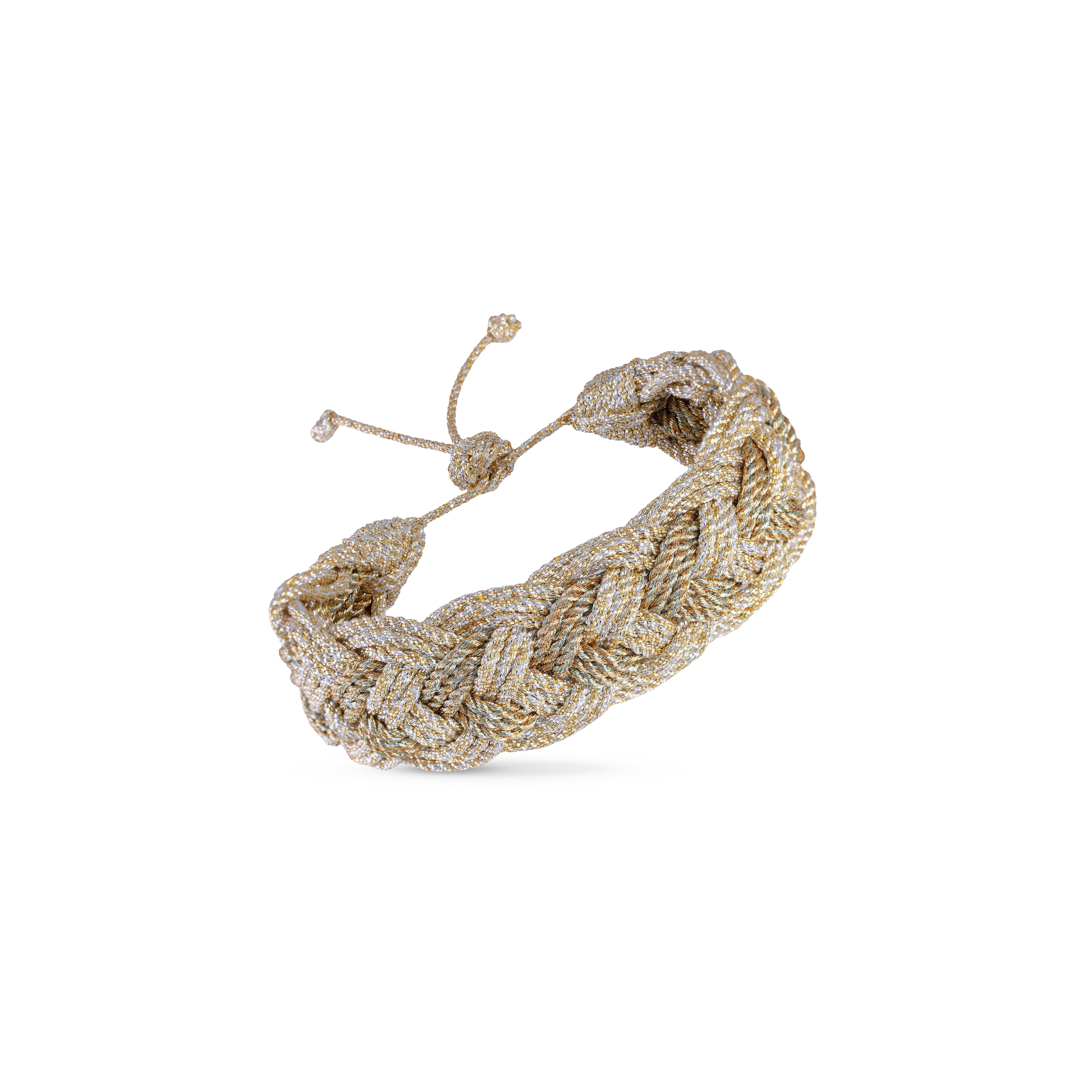 Ifni nº2 bracelet in Gold & Silver Almond Desert Sun