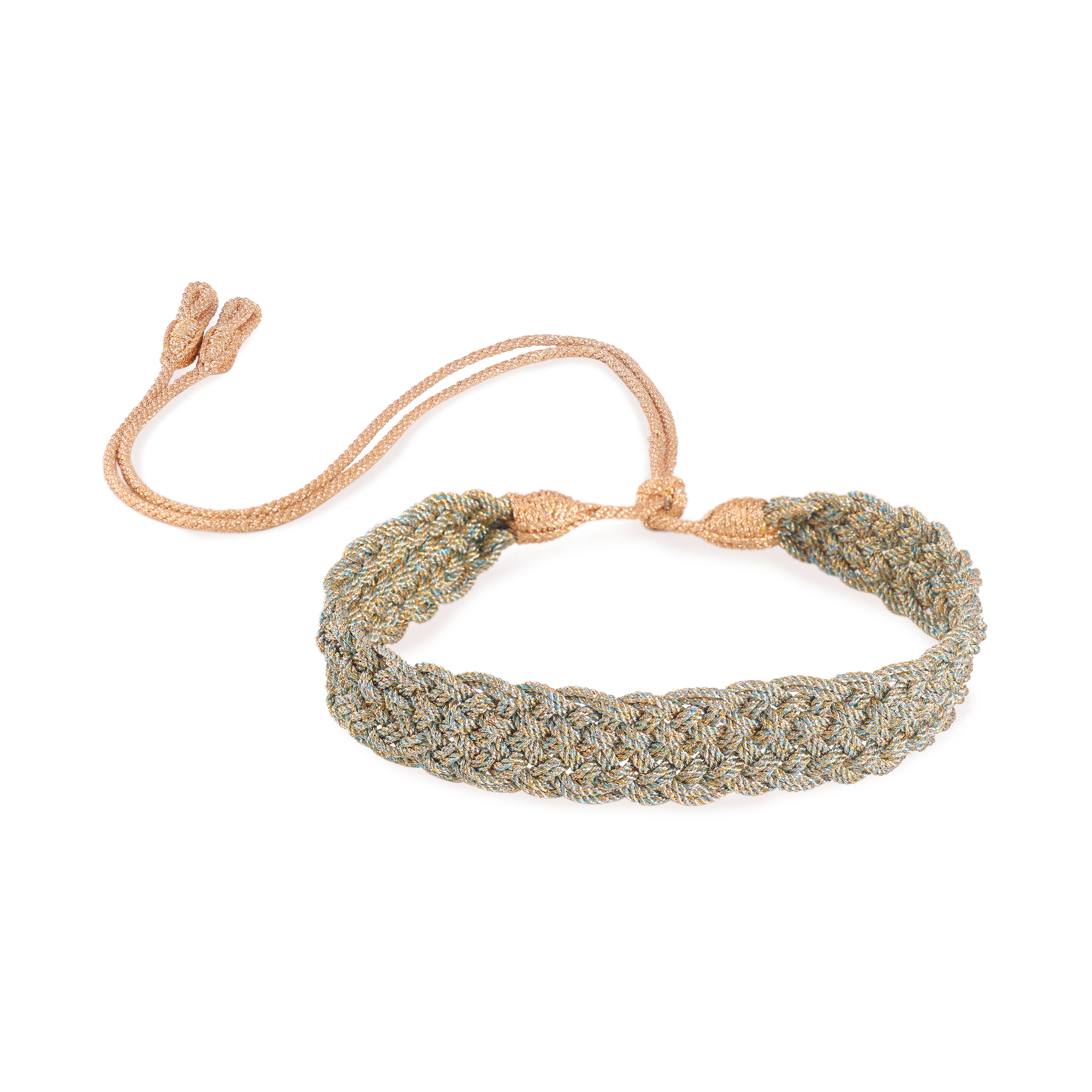 Box n°1 Choker in Peach Turquoise