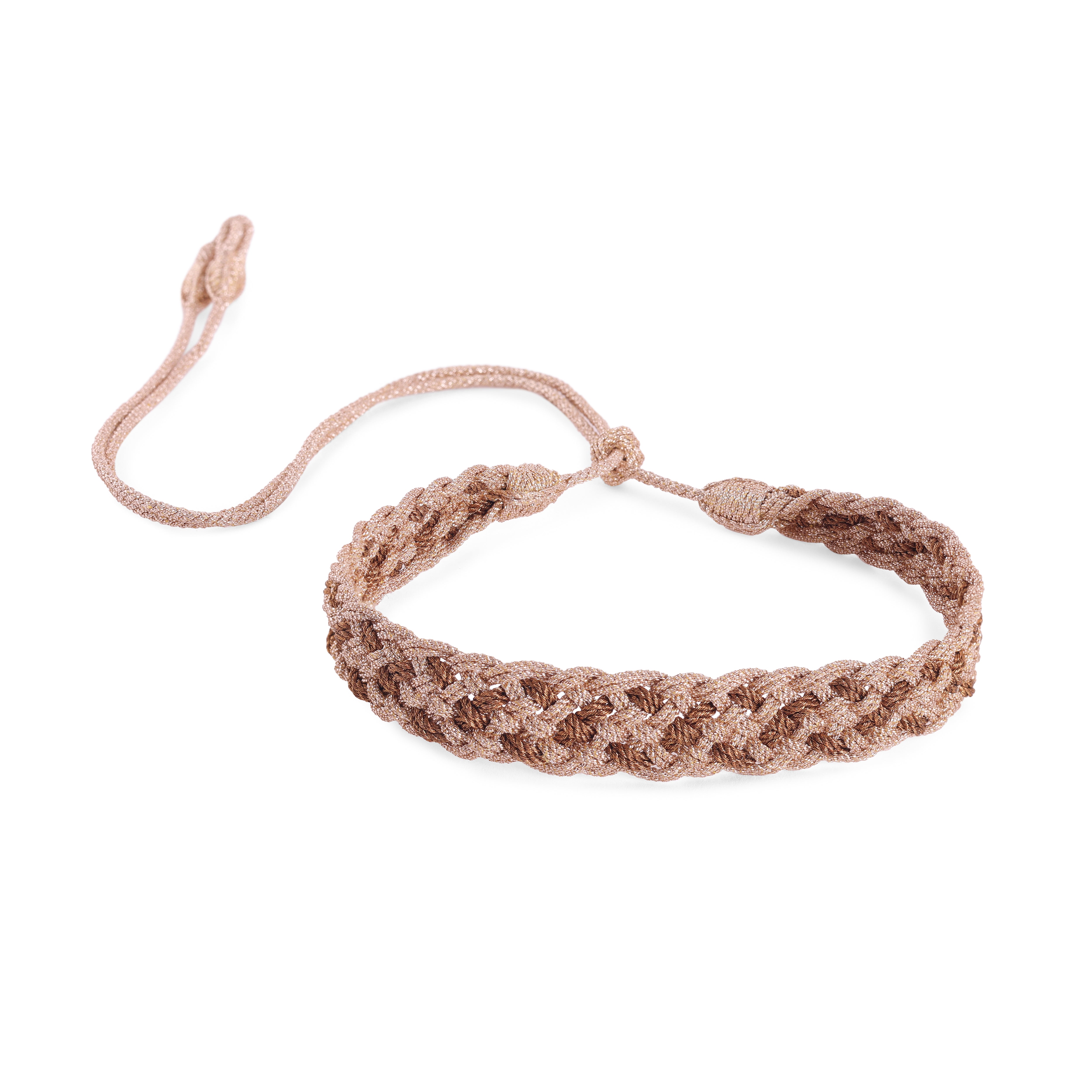 Izem n°2 Choker in Rose Gold Coffee bean