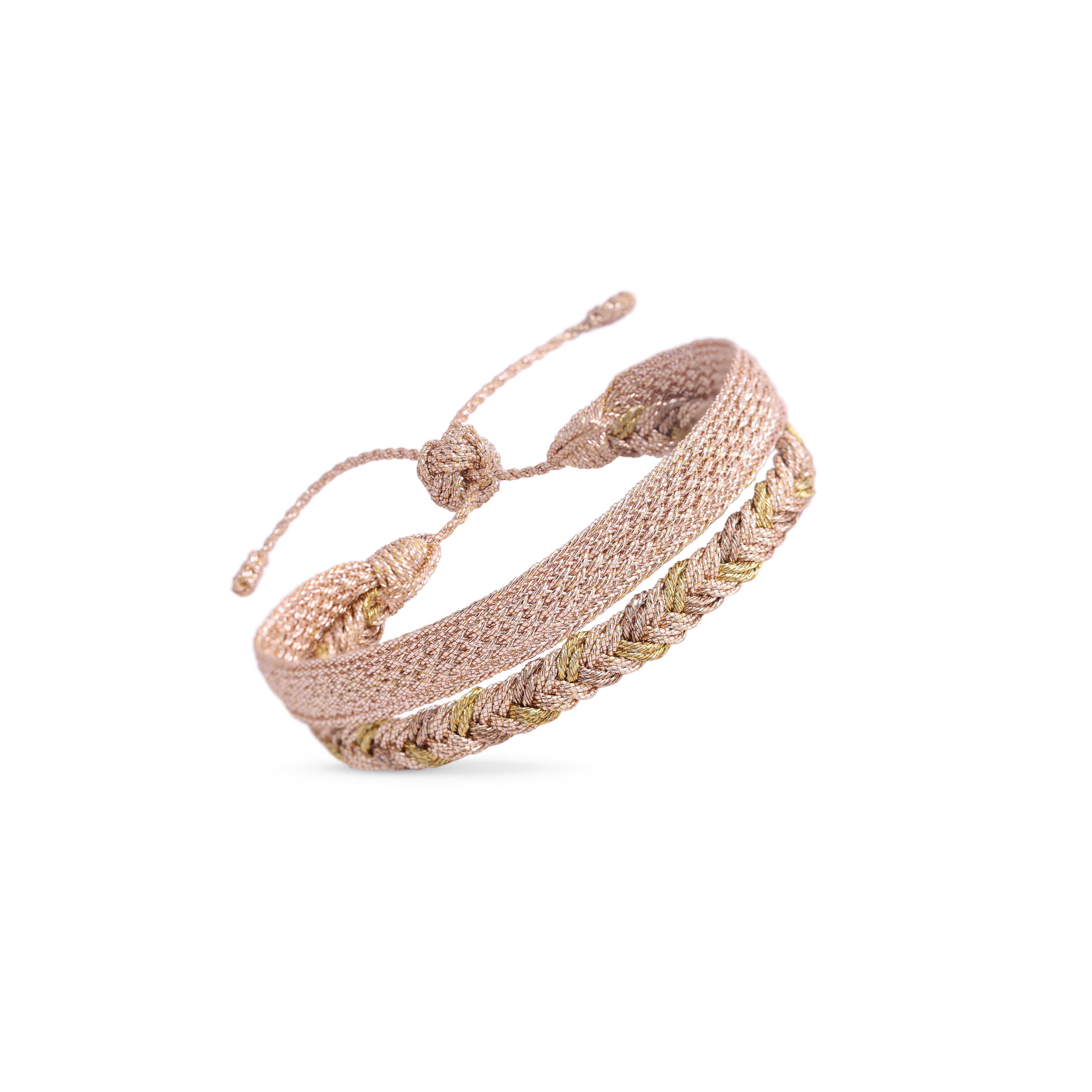 Duo Bracelet Eya n°2 Rose Gold Ginger + Izy RG