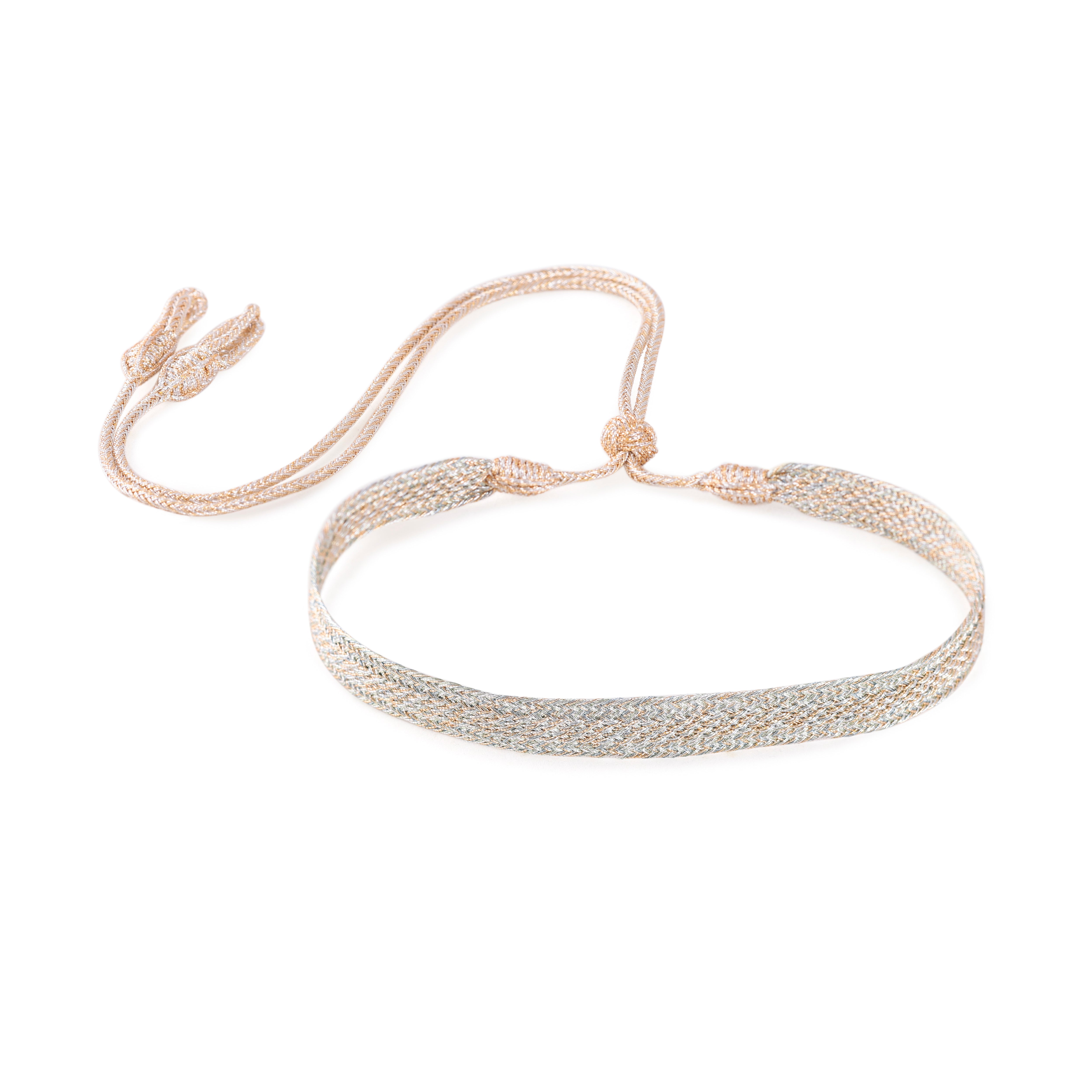 Izy nº1 Choker in Gold & Silver Almond