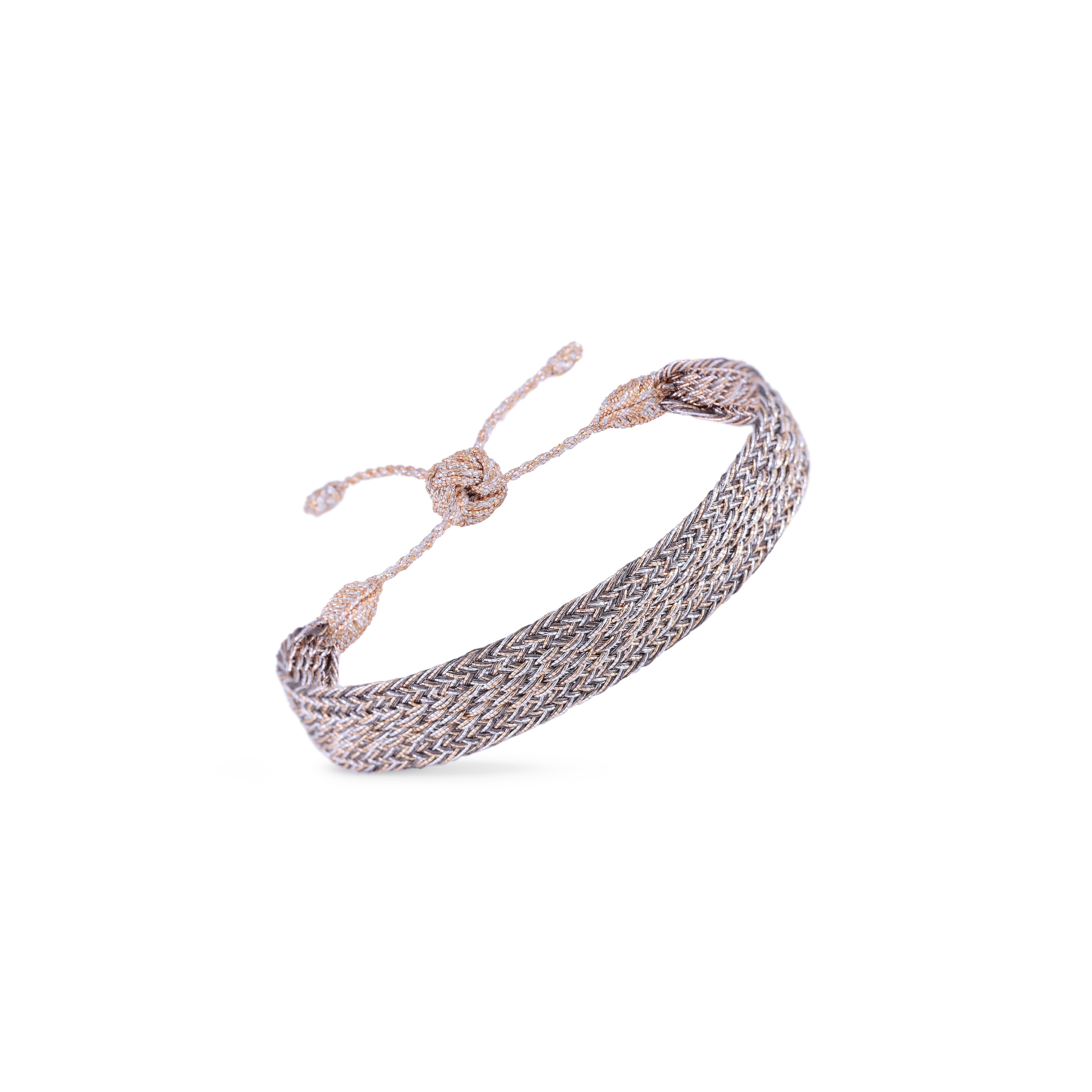 Izy n°1 Bracelet Peach Silver Oakmoss