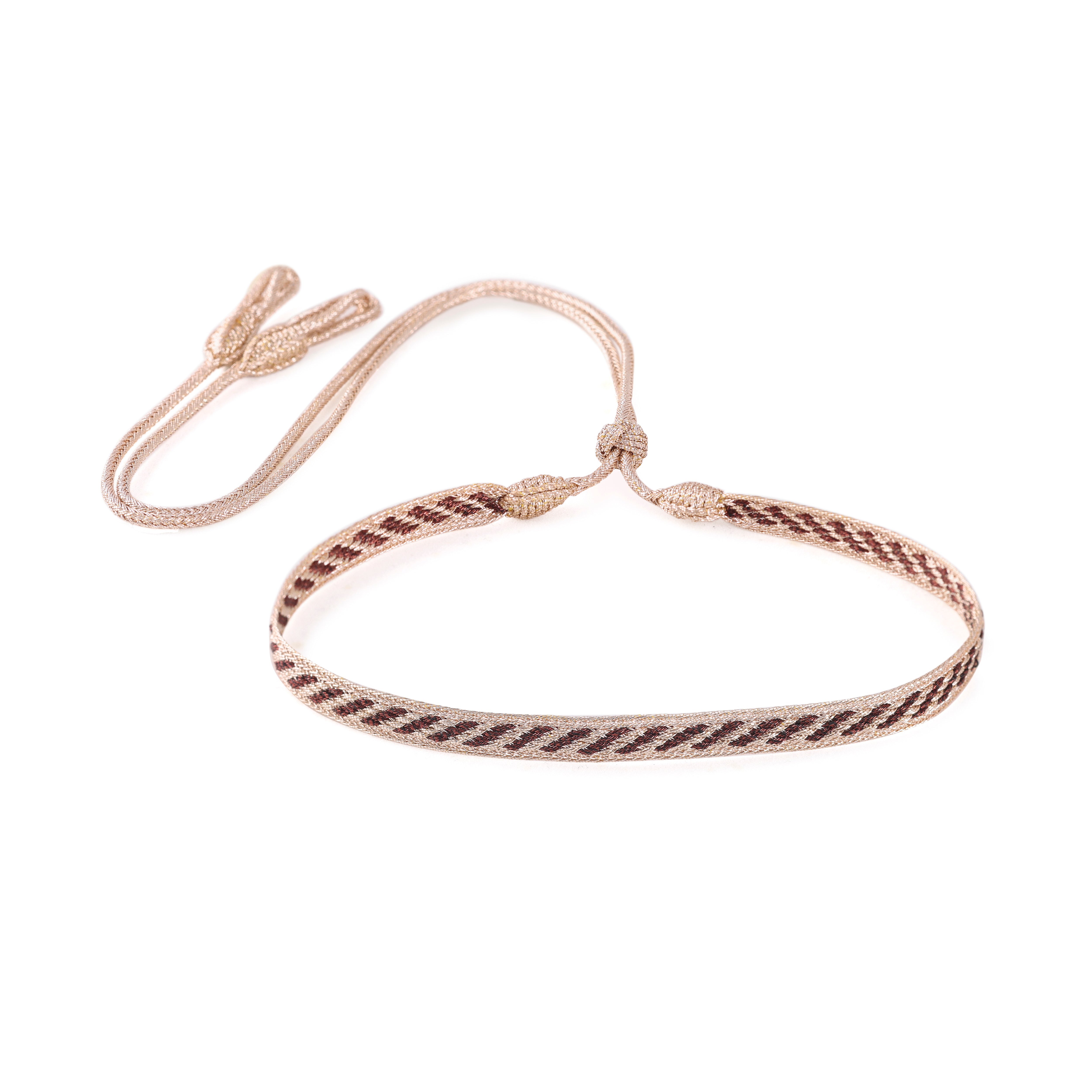 Izy nº2 Choker in Rose Gold Choco Brown