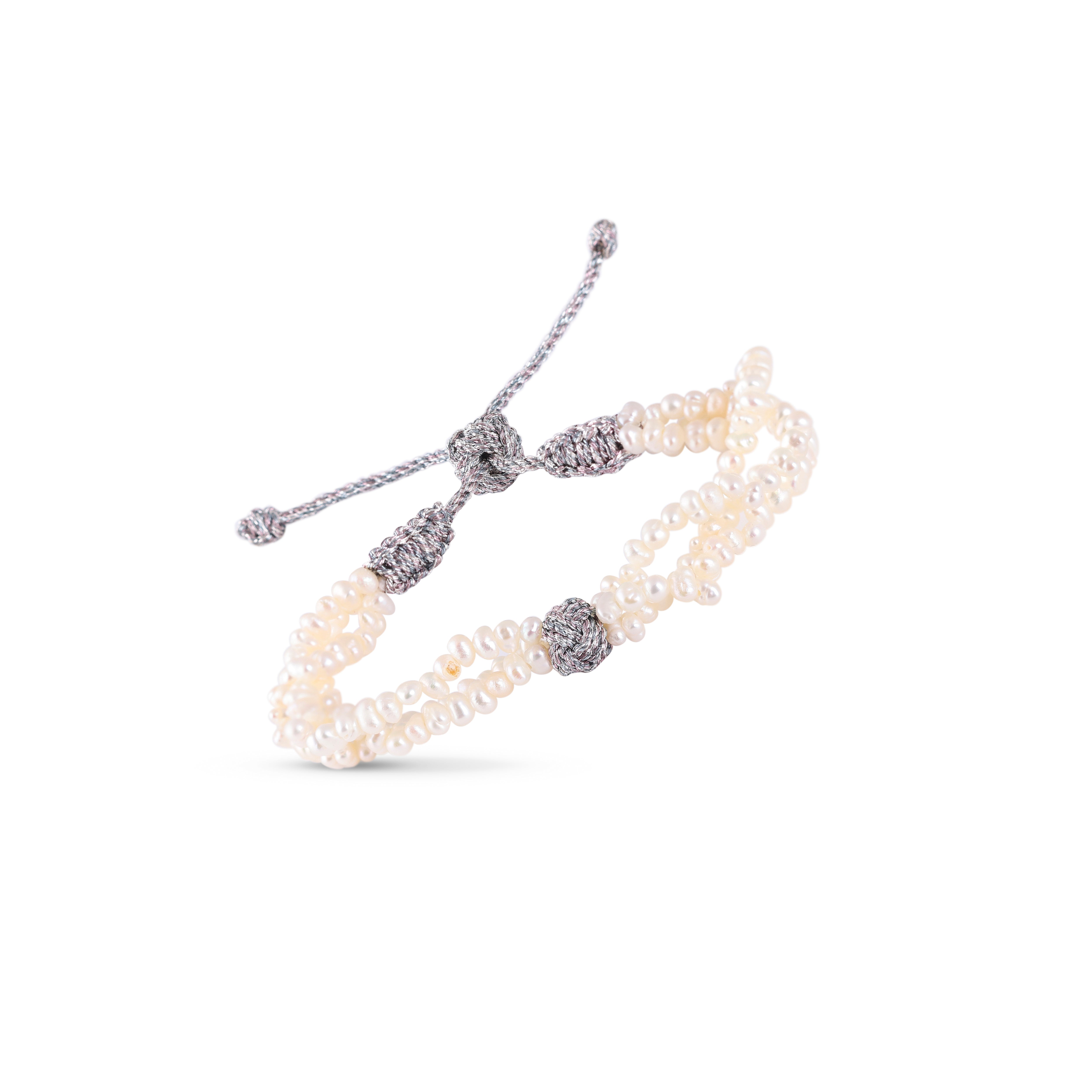 Joher w/ Akda Bracelet in Silver Nickel Parma