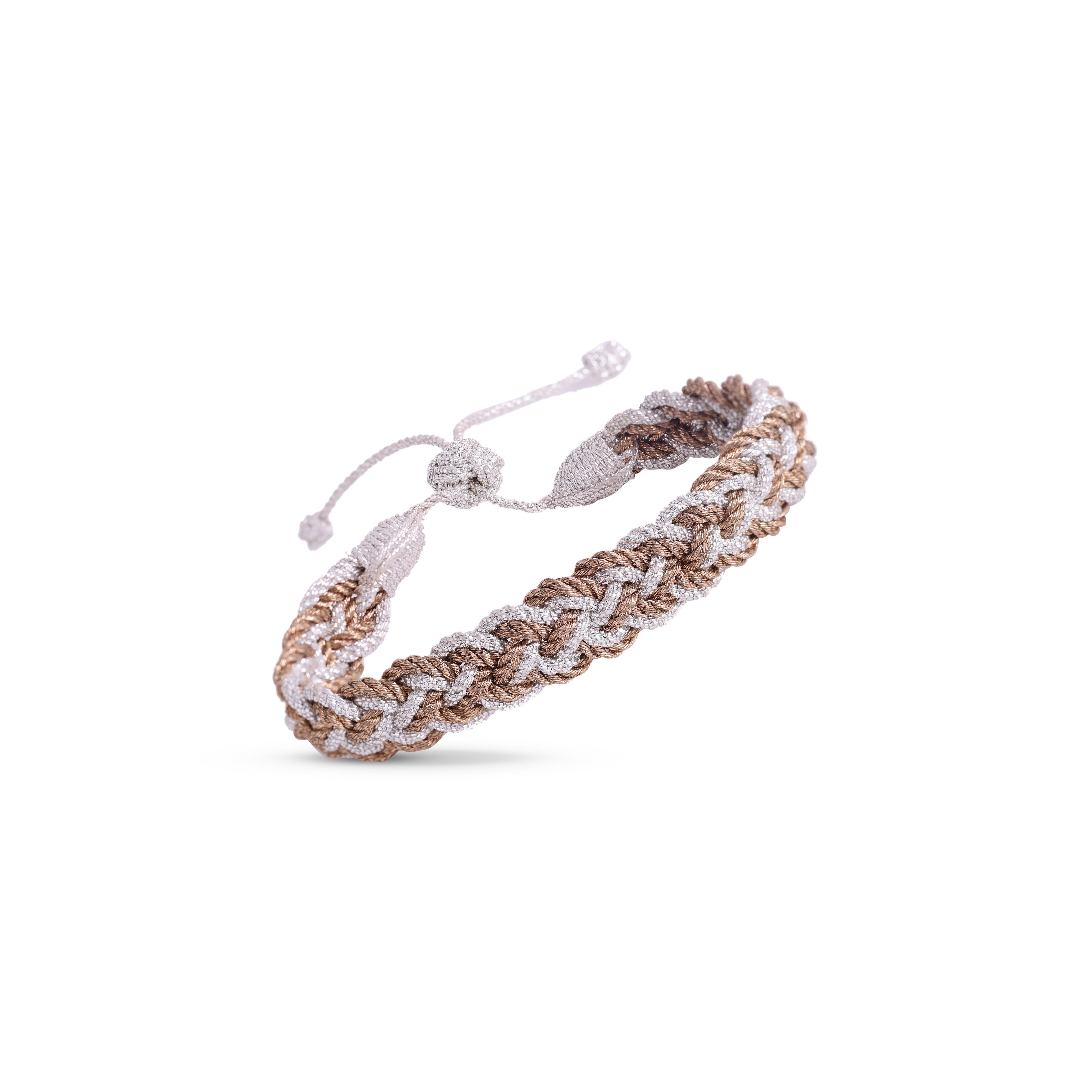 Kahena n°2 Bracelet in Silver Walnut