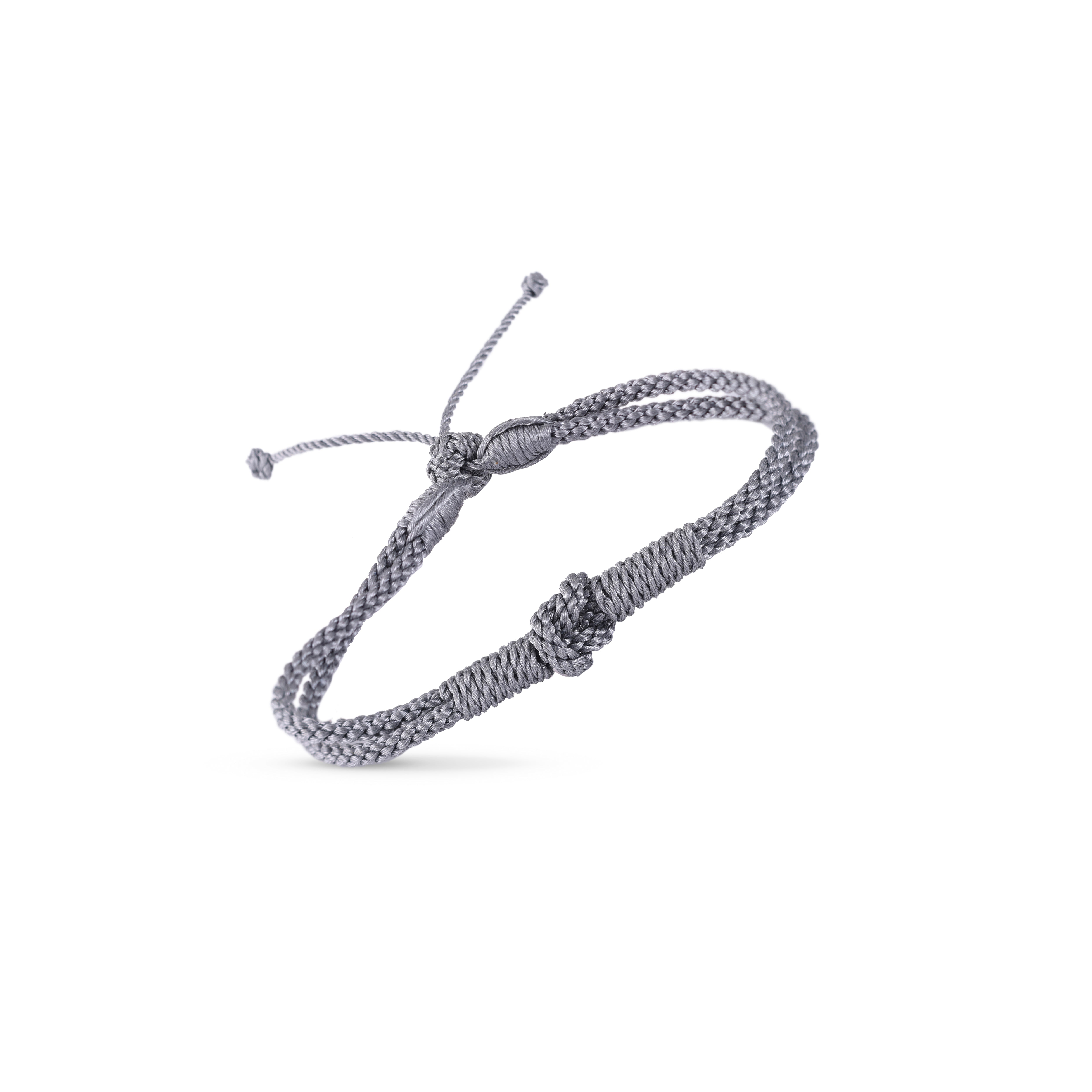 Knot II Bracelet in Matte Grey - MEN