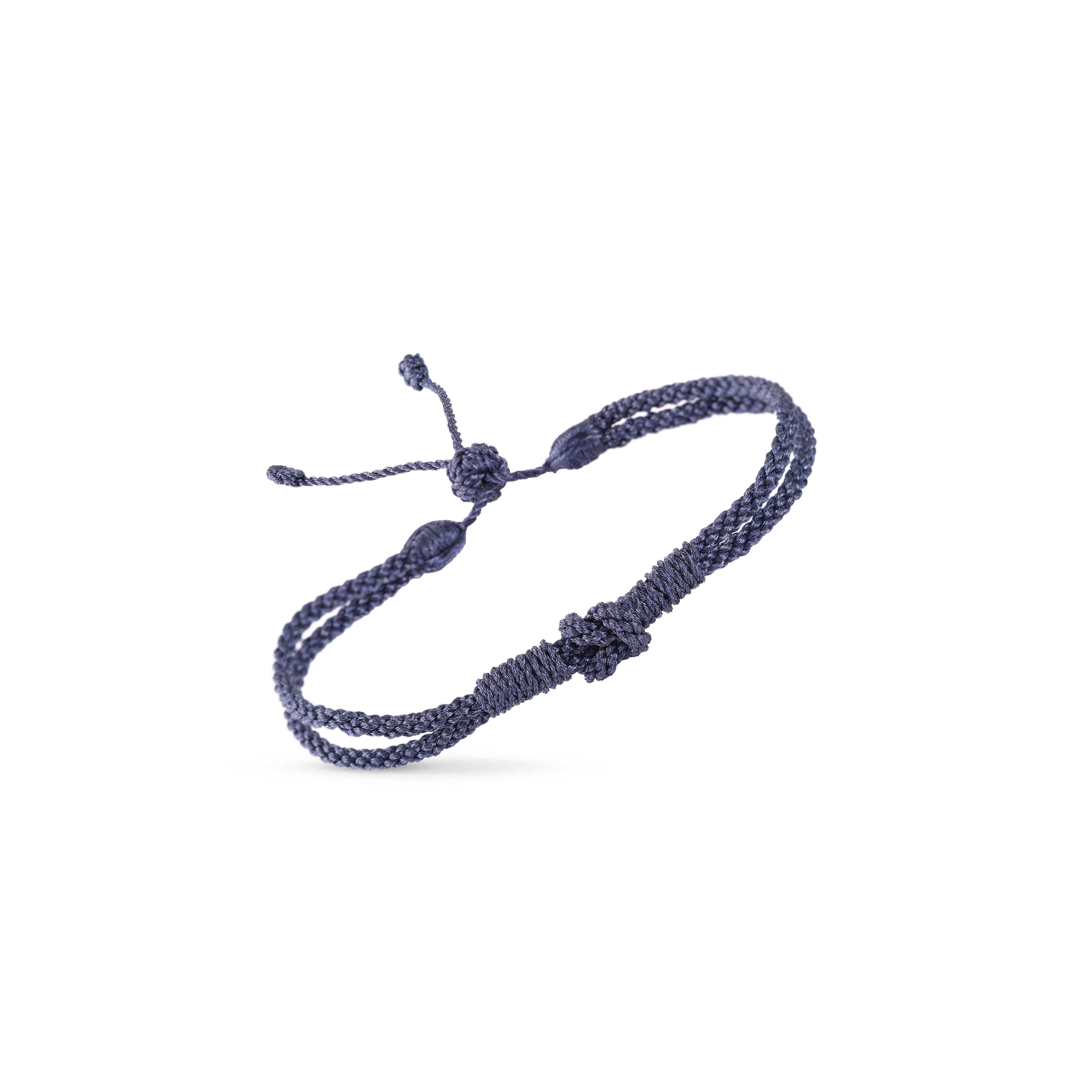 Knot II Bracelet in Matte Smoky Blue - MEN