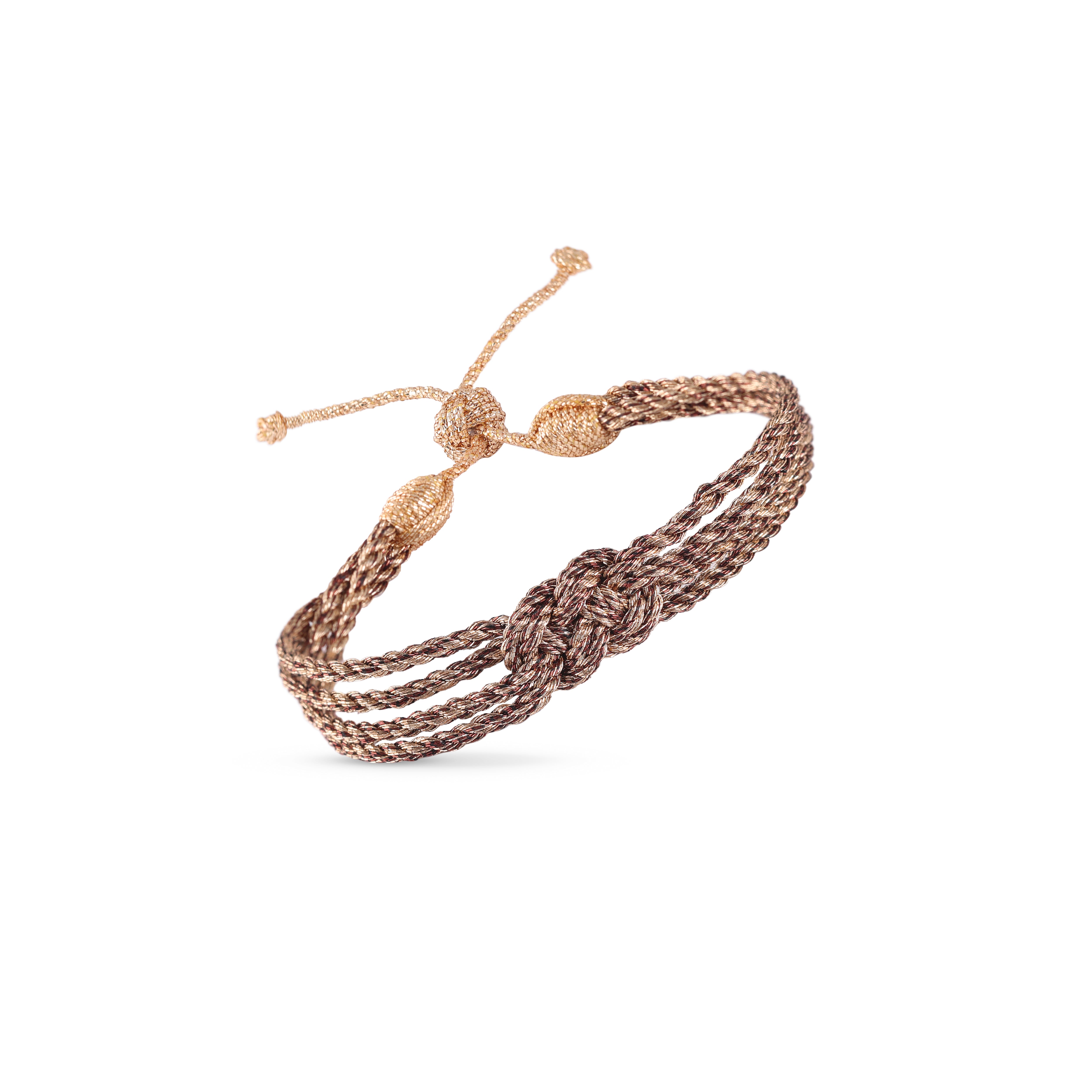 Knot nº1 Bracelet in Peach Choco Walnut