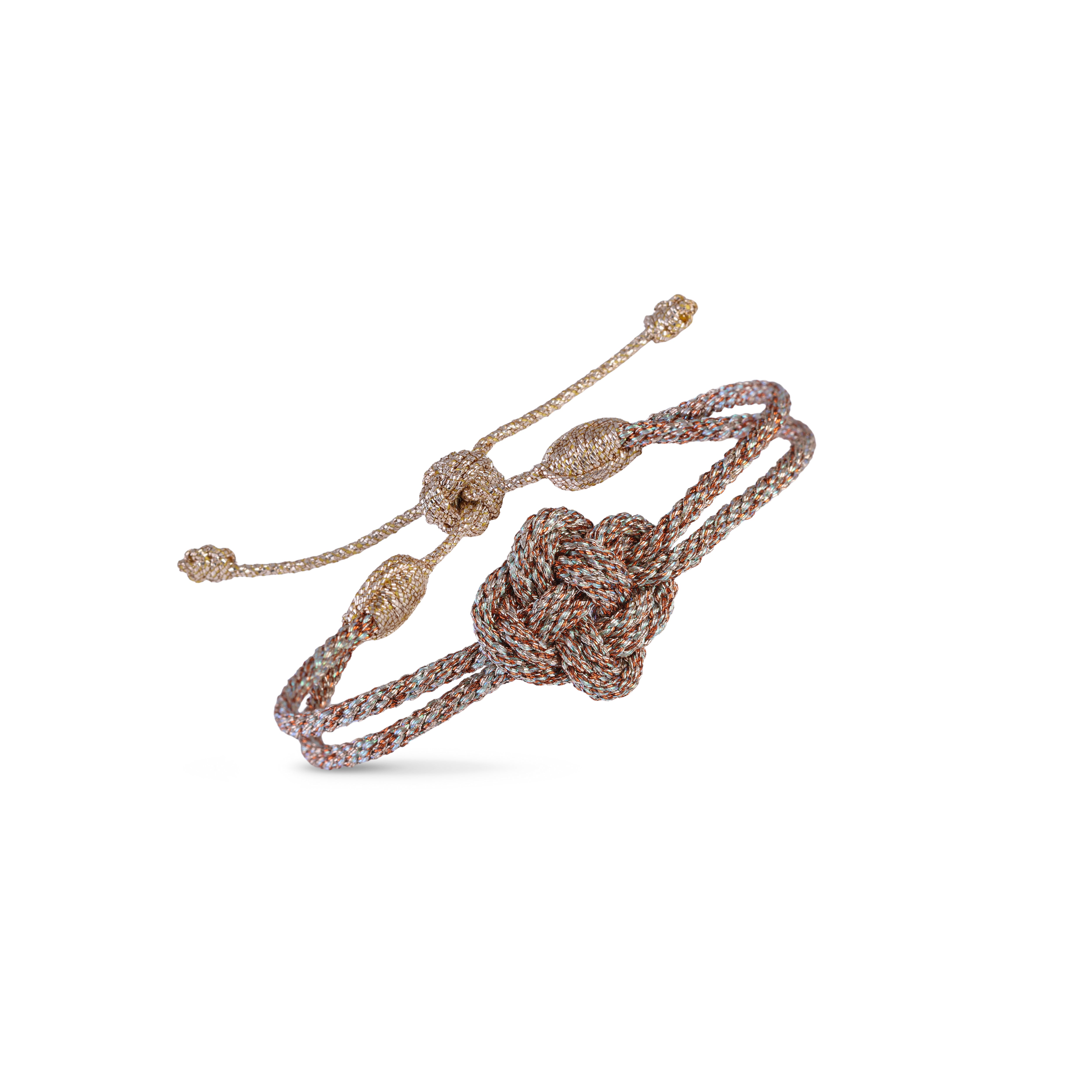 Bracelet Lilia nº1 en Rose Gold Seafoam Toffee