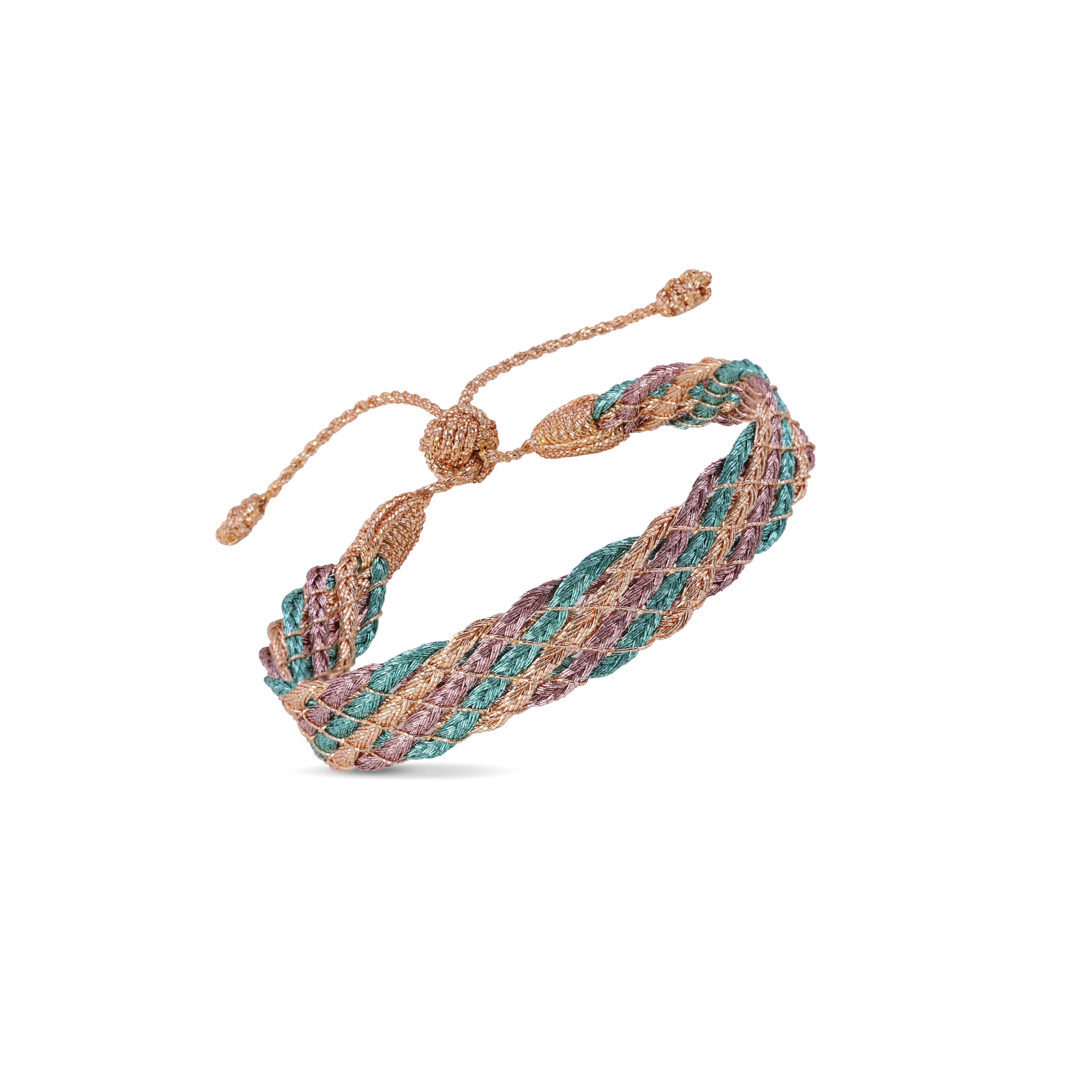 Lines n°2 bracelet in Peach Light Jade