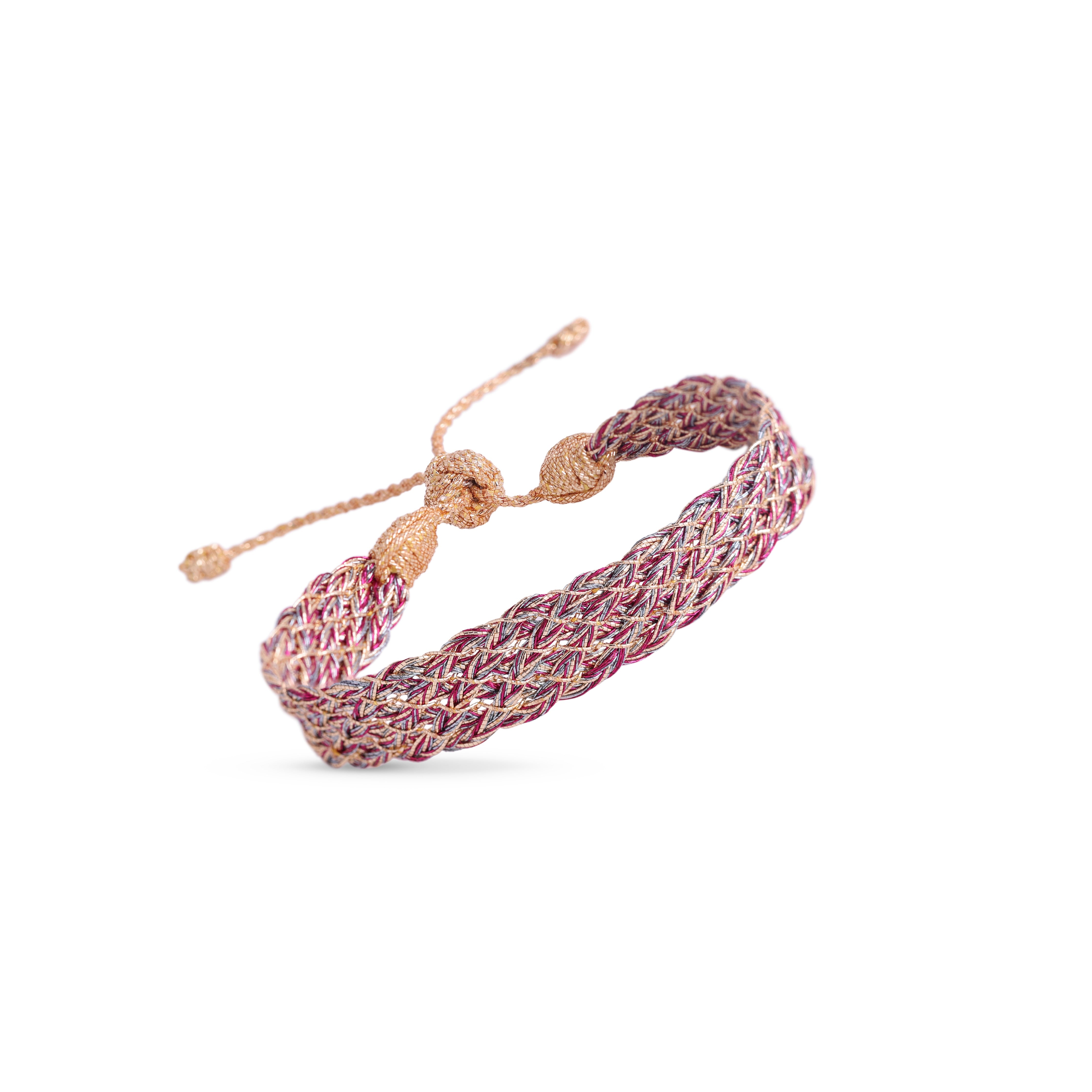 Lines n°1 Bracelet in Peach Mulberry