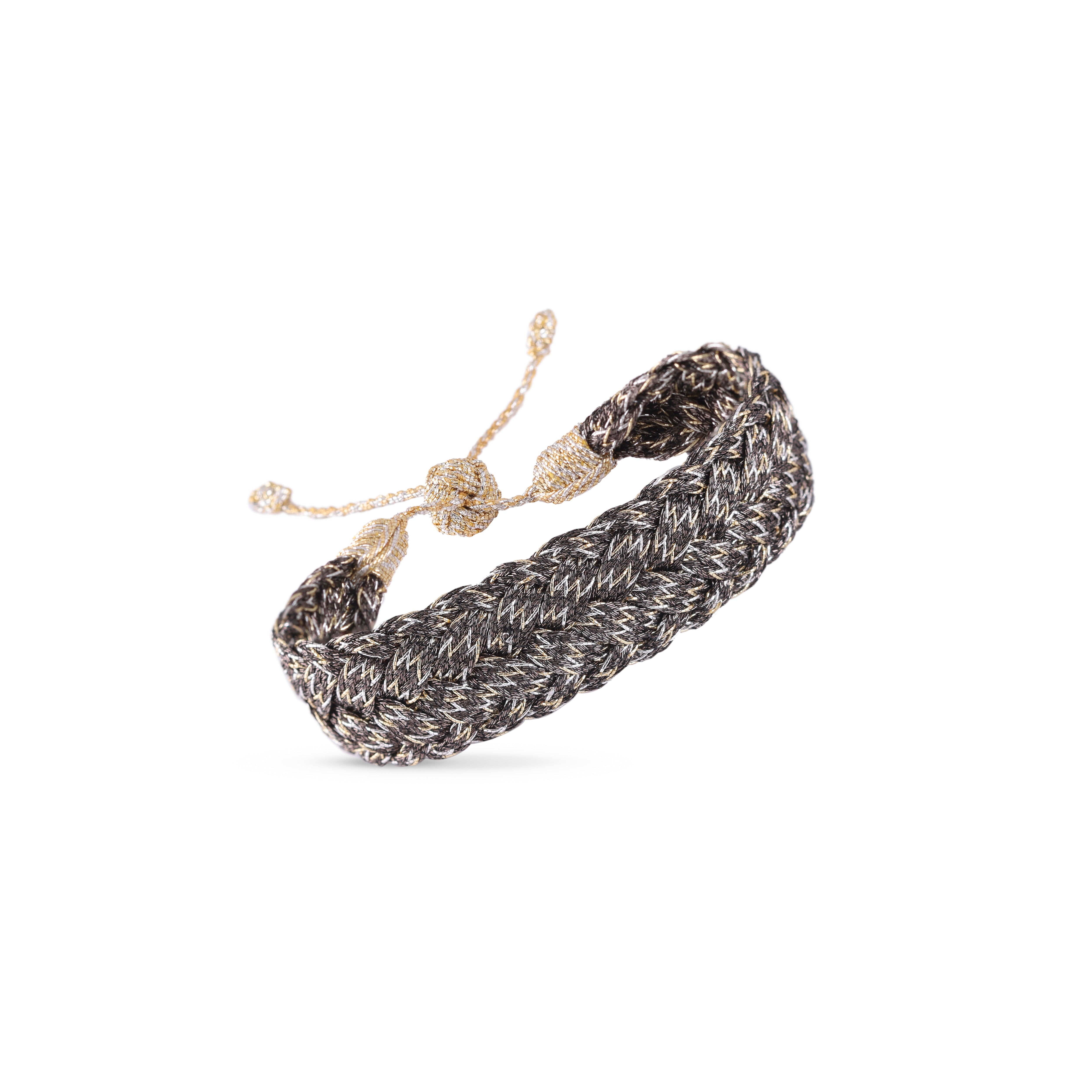 Lira nº1 Bracelet in Gold & Silver Clay