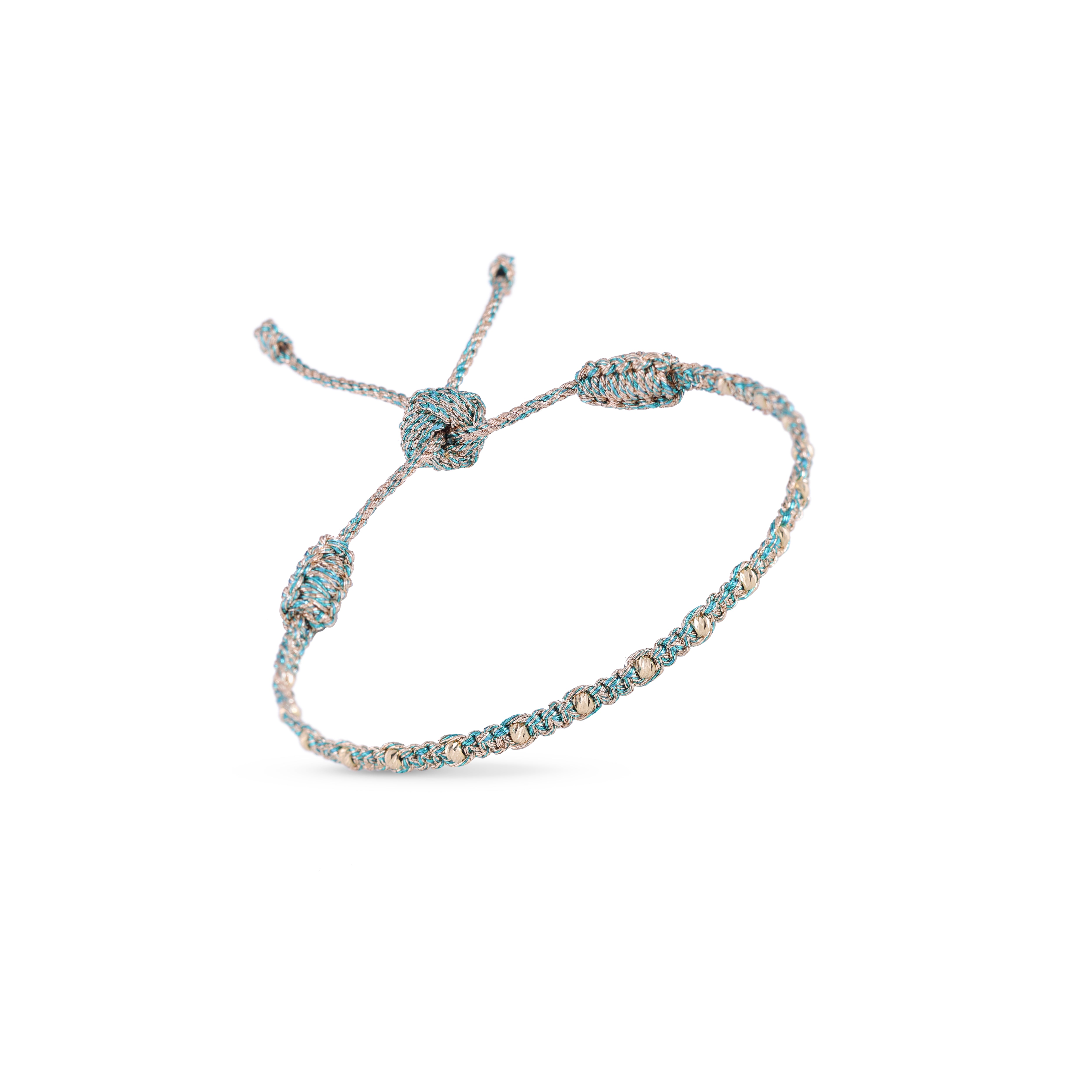 Luna Bracelet in Peach Geranium w/ 18k Gold
