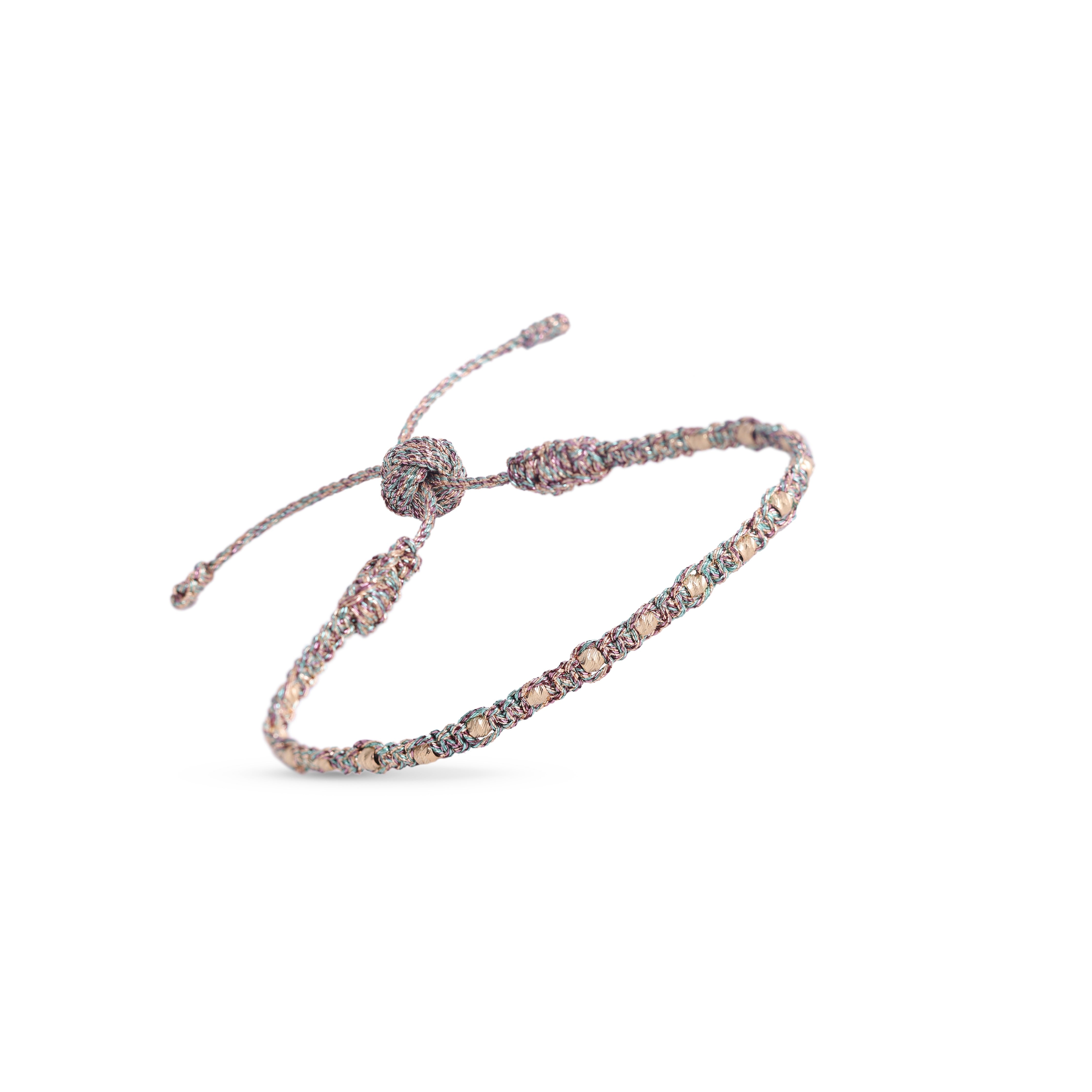 Luna Bracelet in Peach Mauve w/ 18k Gold