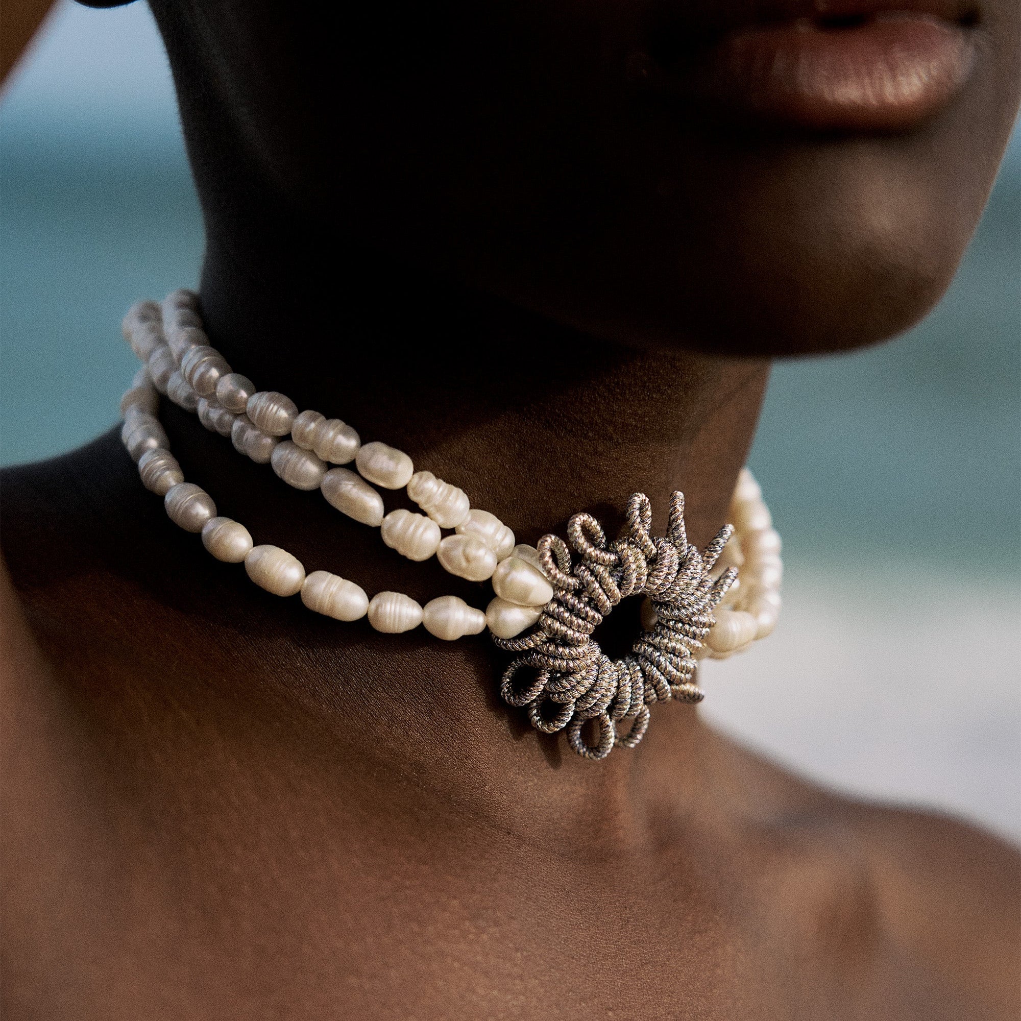 TAFUKT w/ Joher Necklace in Peach Lavender Sage