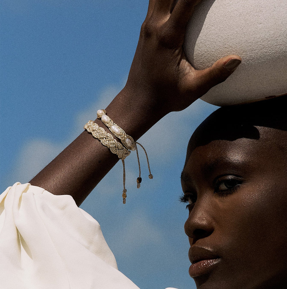 Maaÿaz: Gold threads jewelry ethically handmade in Morocco.