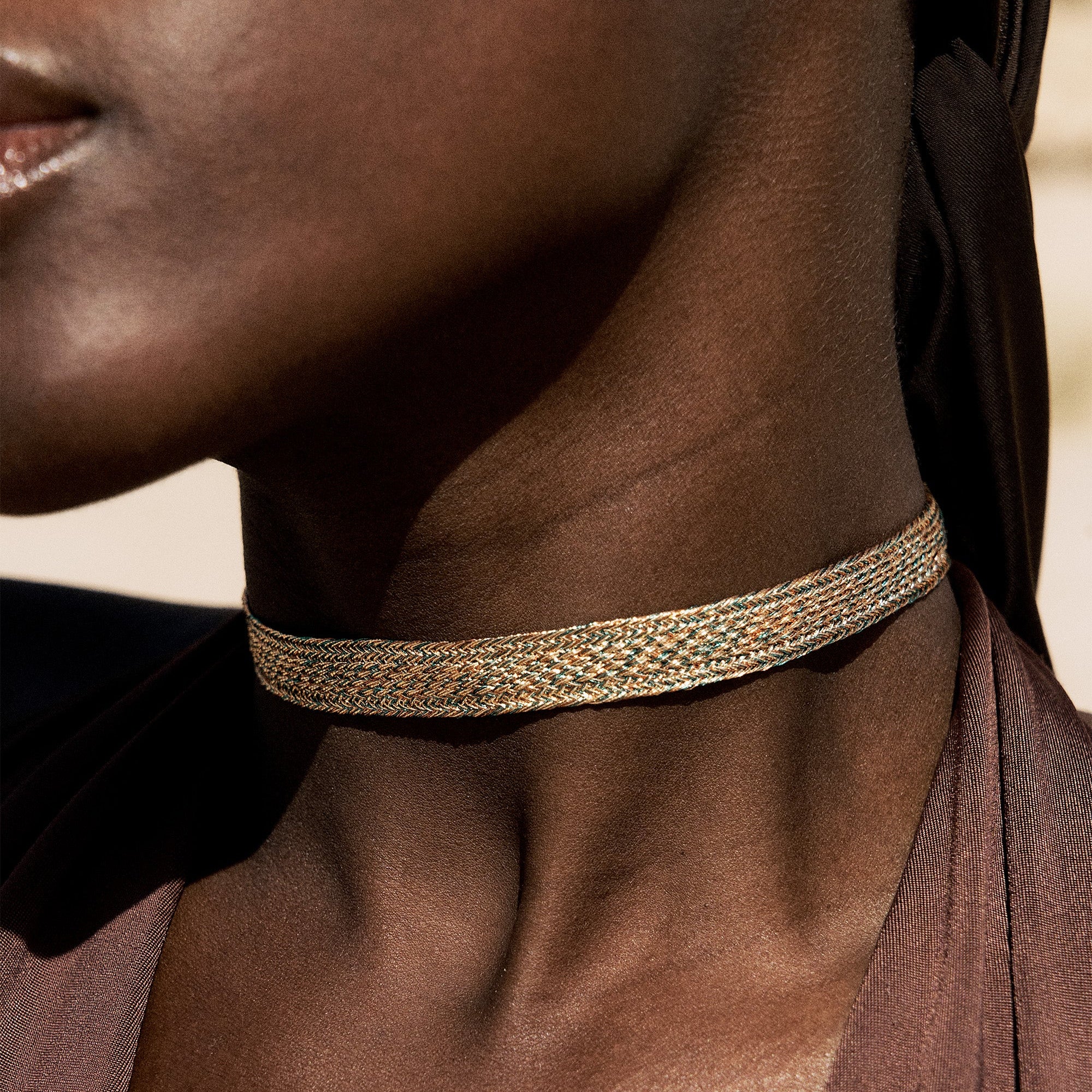 Izy nº1 Choker Peach Maple Eucalyptus