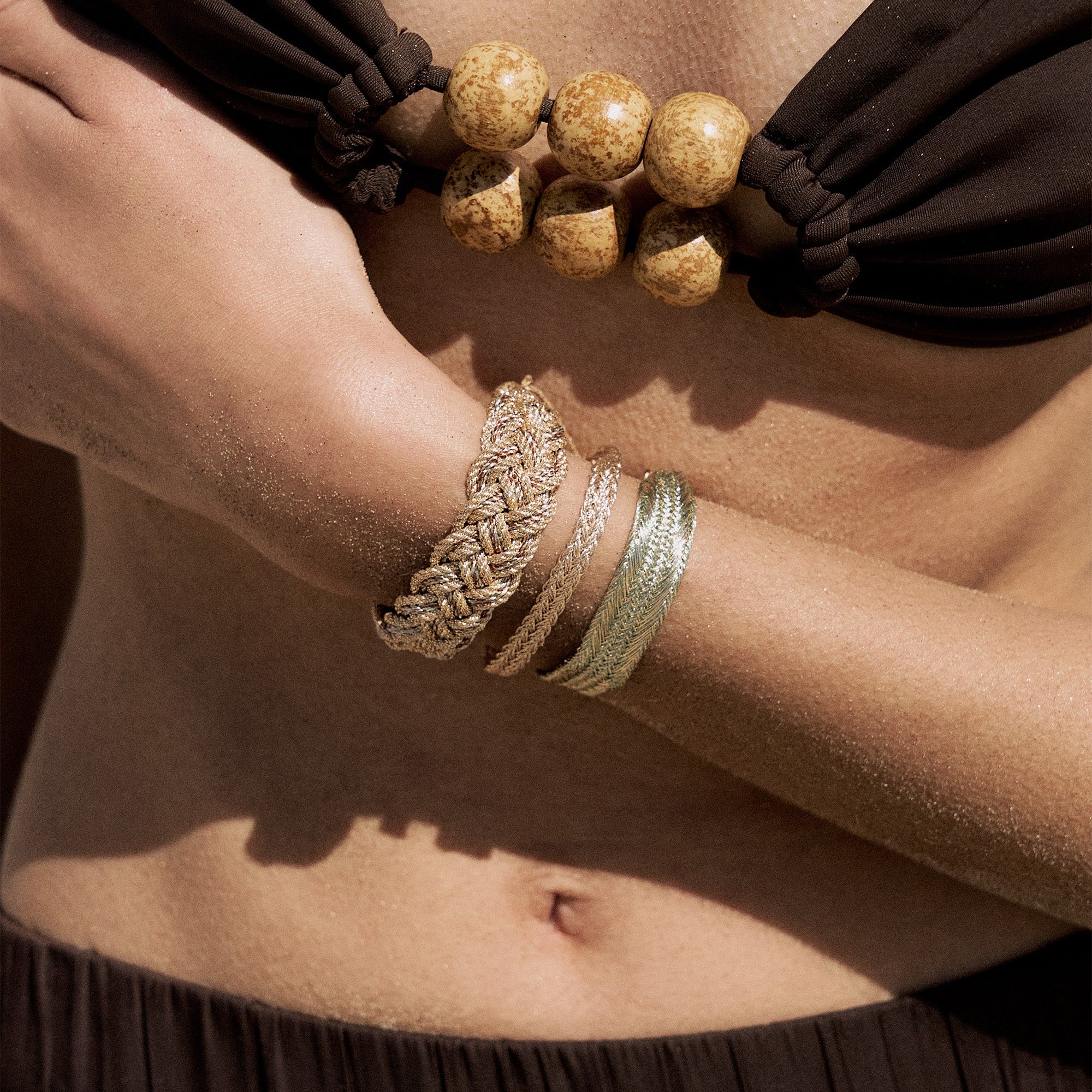 Nerry n°1 Bracelet Rose Gold Pistachio