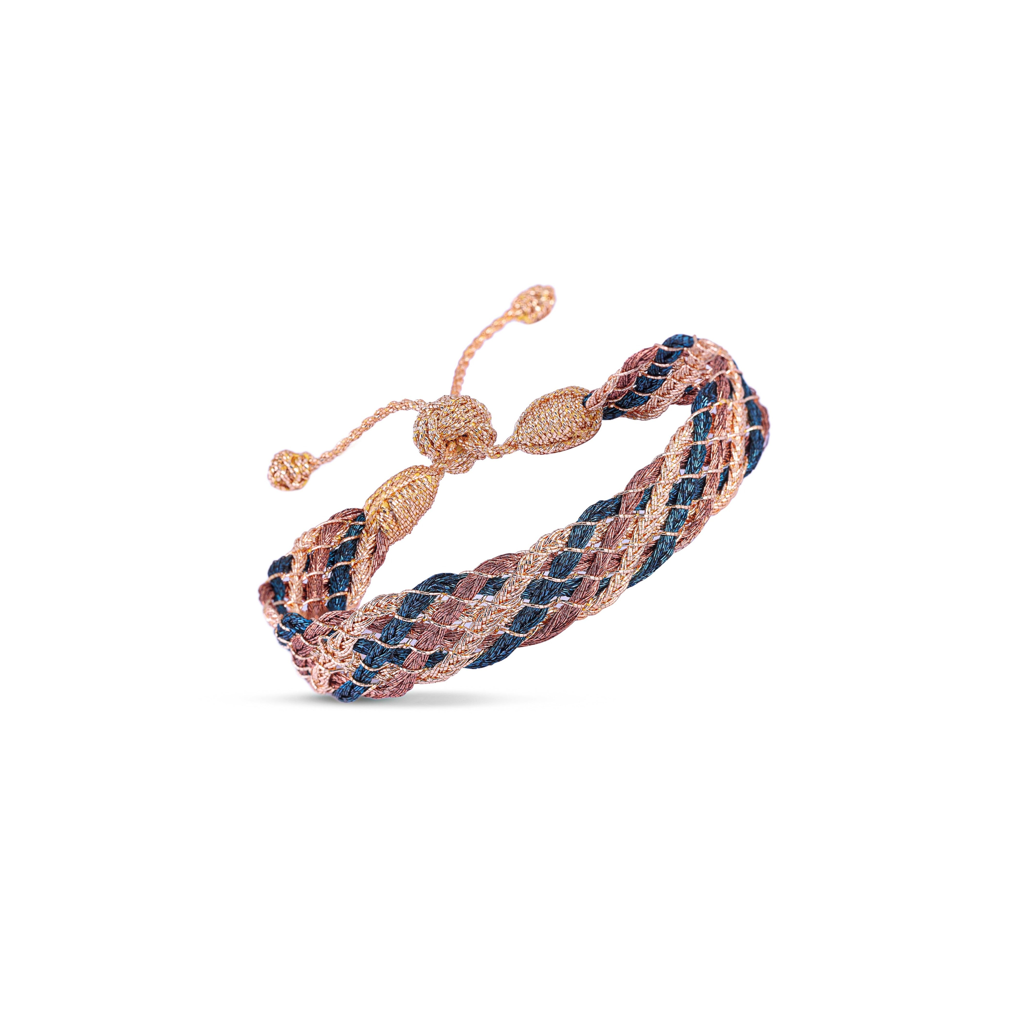Lines n°2 bracelet in Peach Terracotta