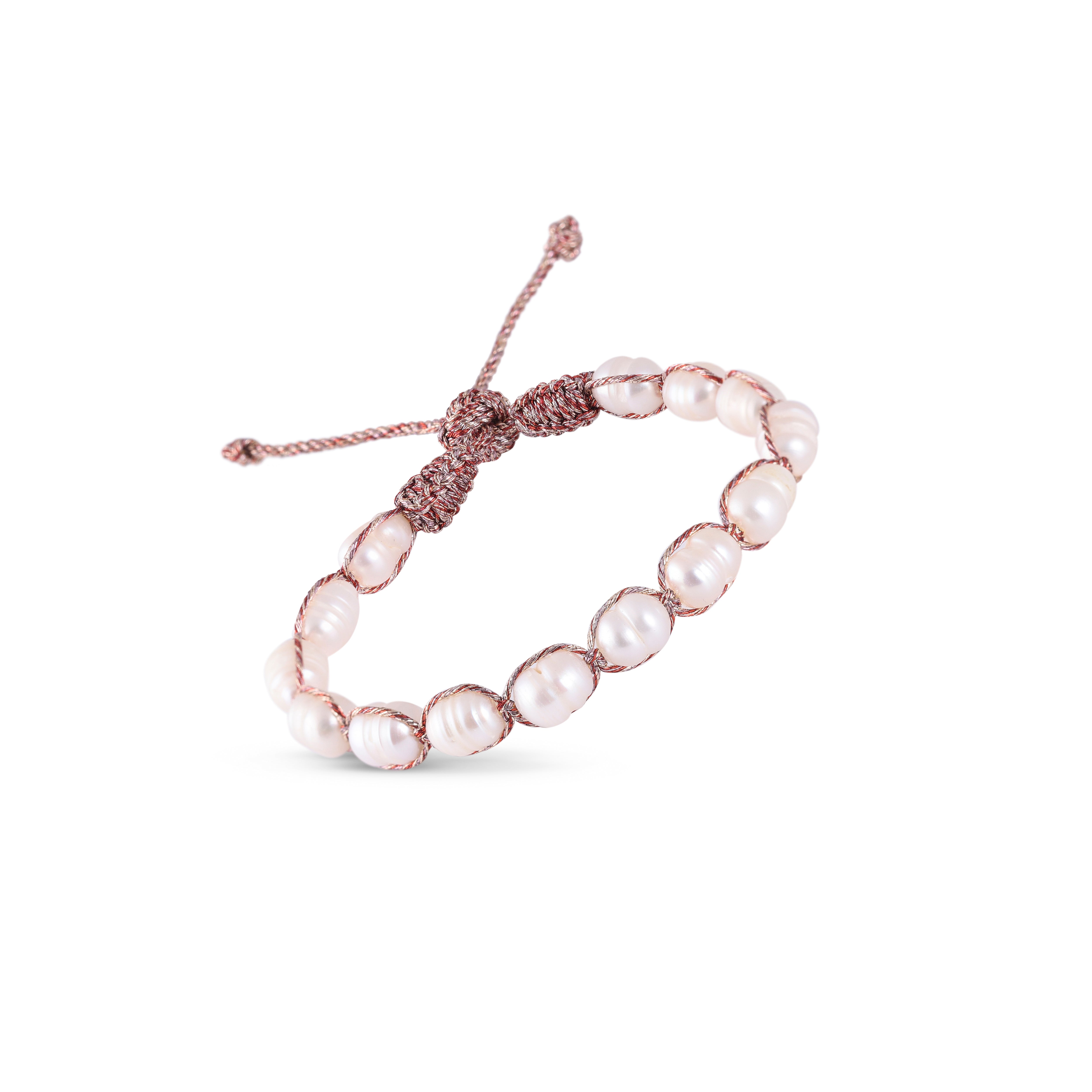 Maxi Anar Bracelet in Rose Gold Parma Rust