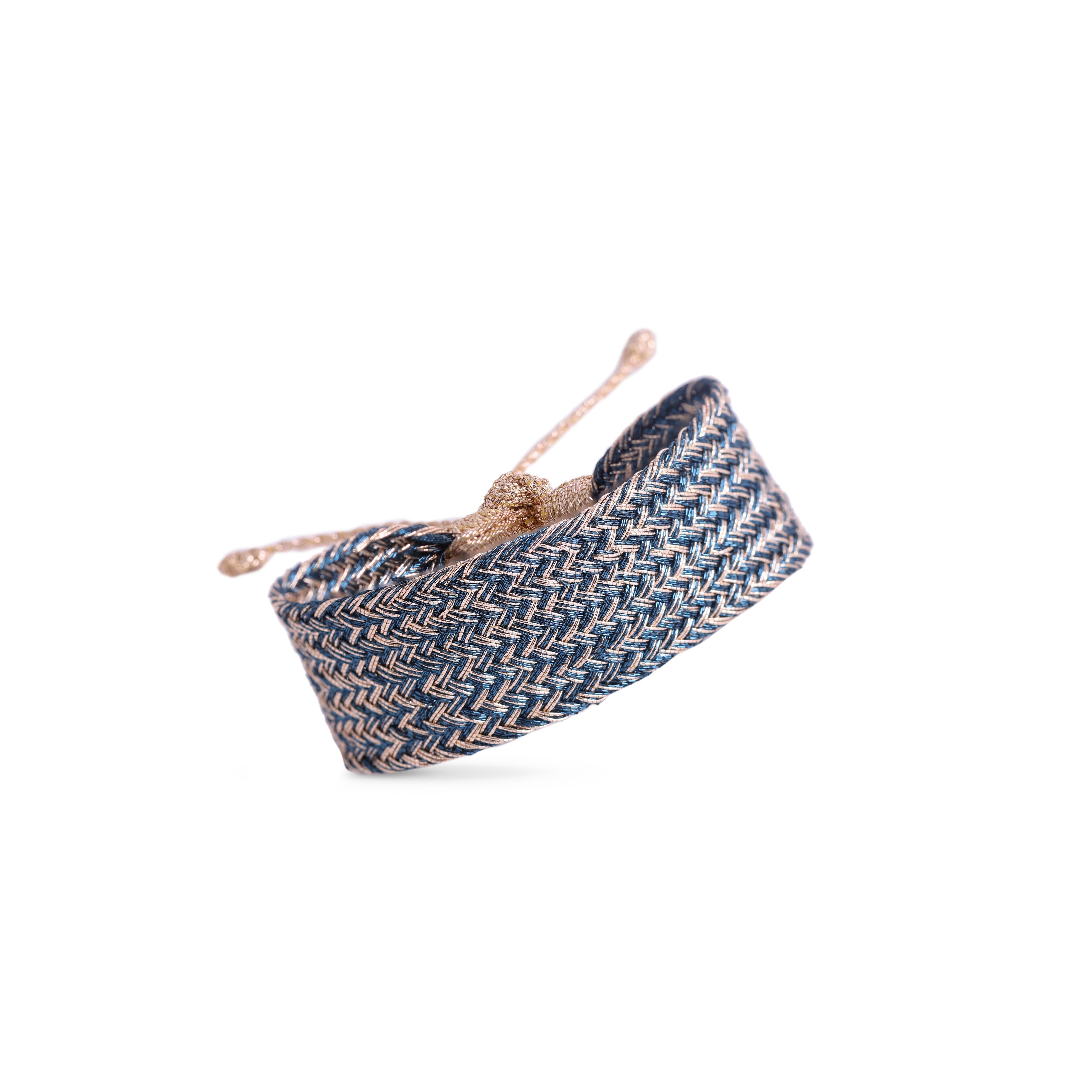 Maxi Ania n°1 Bracelet in Rose Gold Royal Blue