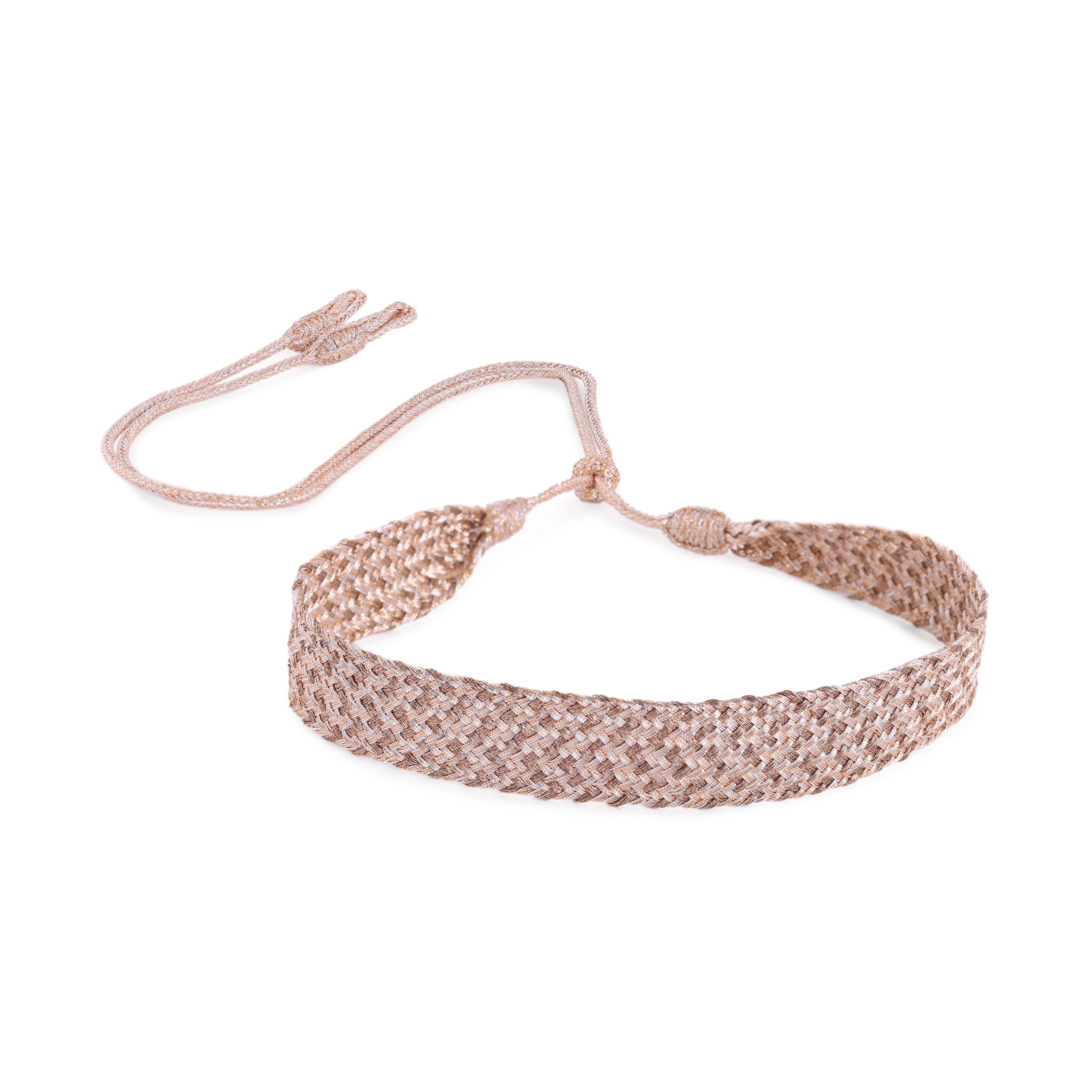 Maxi Ania n°2 Choker in Peach Silver Walnut