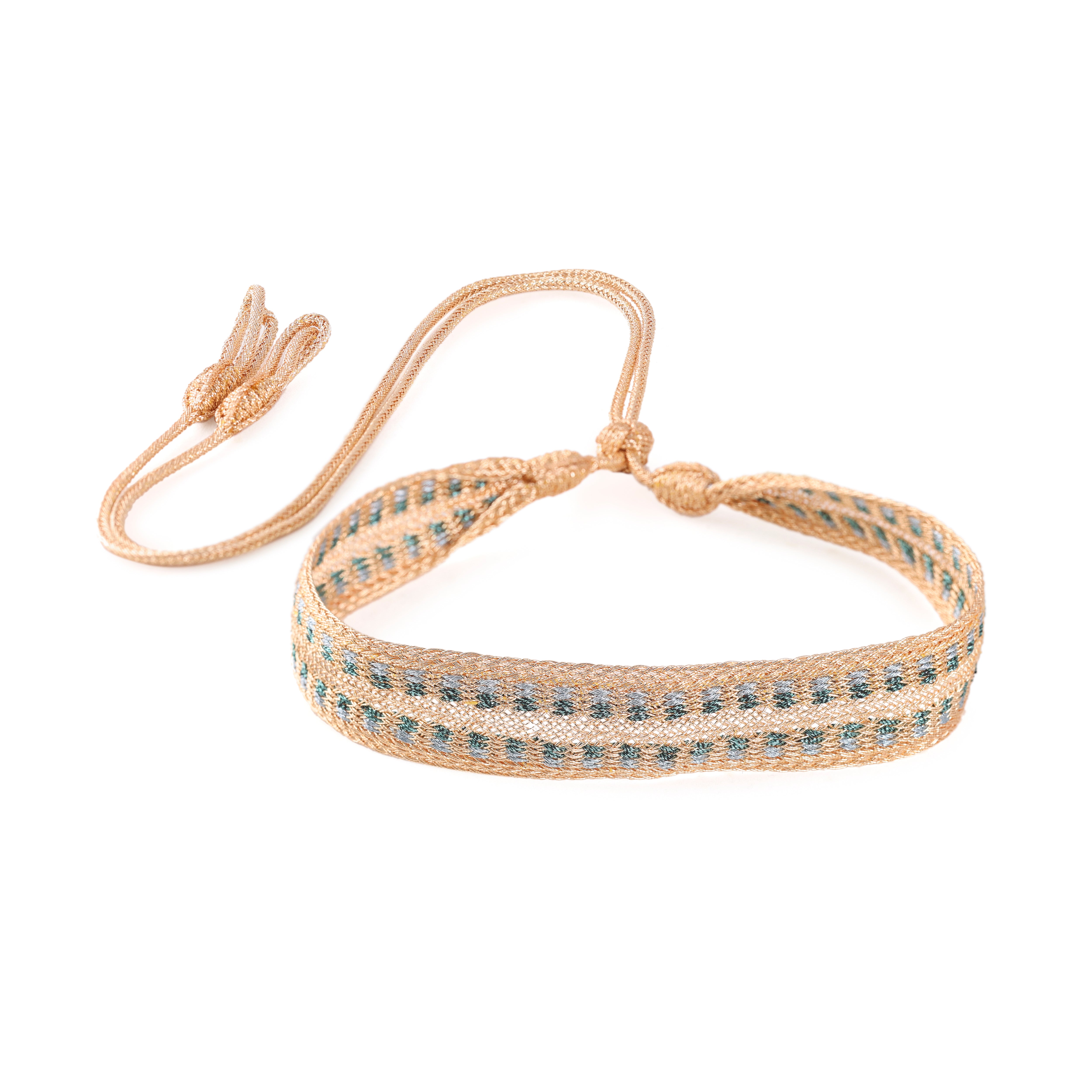 Maxi Yula nº2 Choker in Peach Metallic Grey