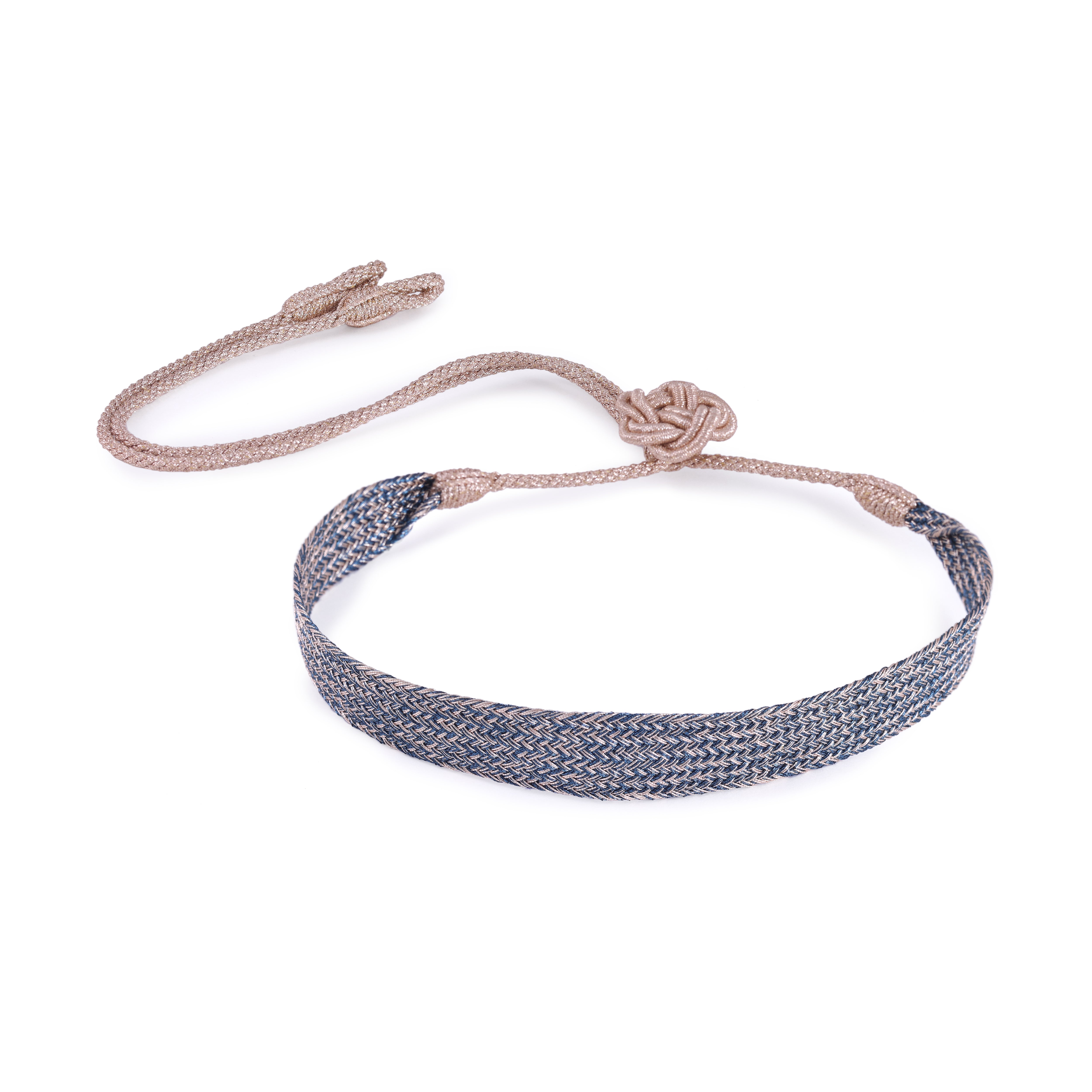 Maxi Ania n°1 Choker in Rose Gold Royal Blue