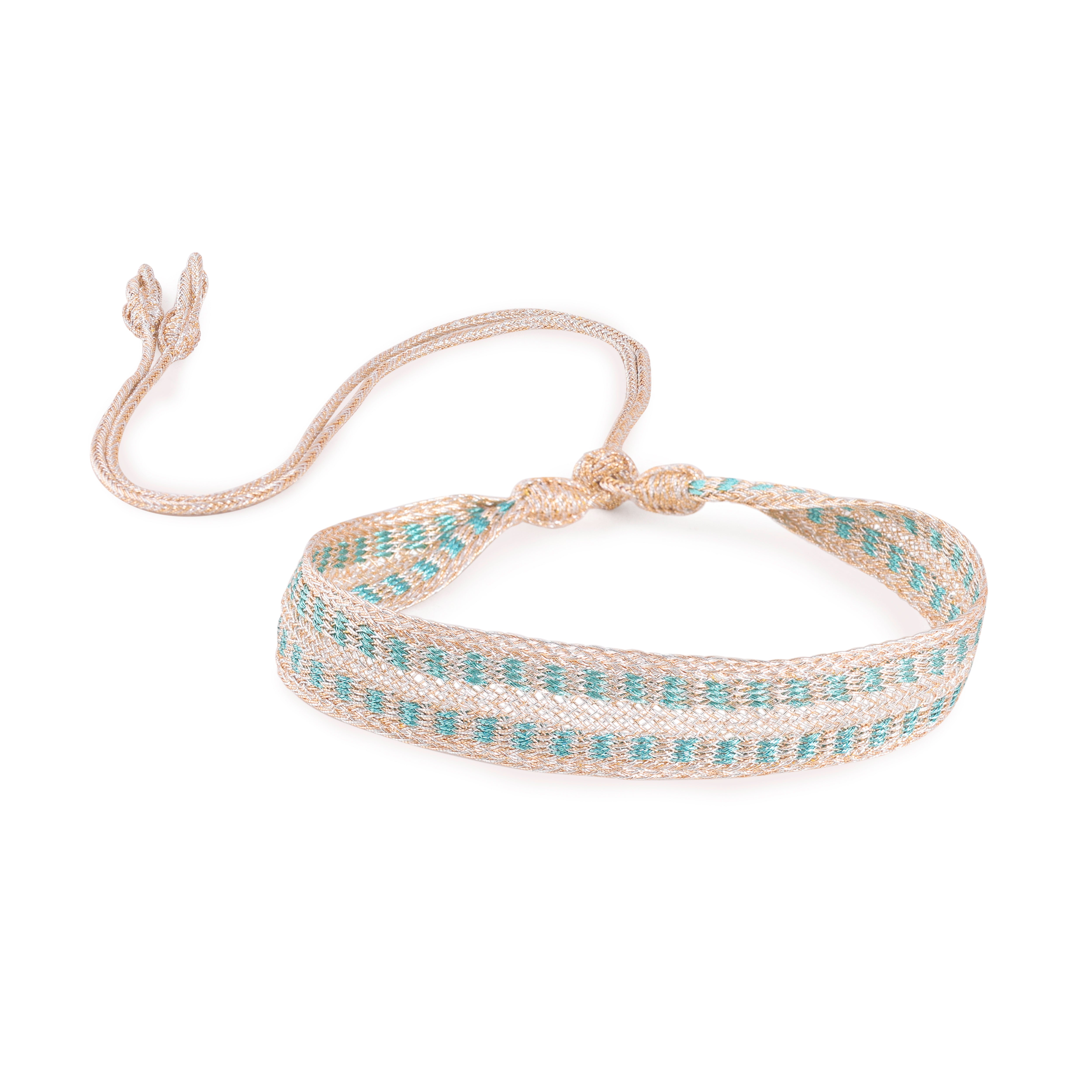 Box n°1 Choker in Peach Turquoise