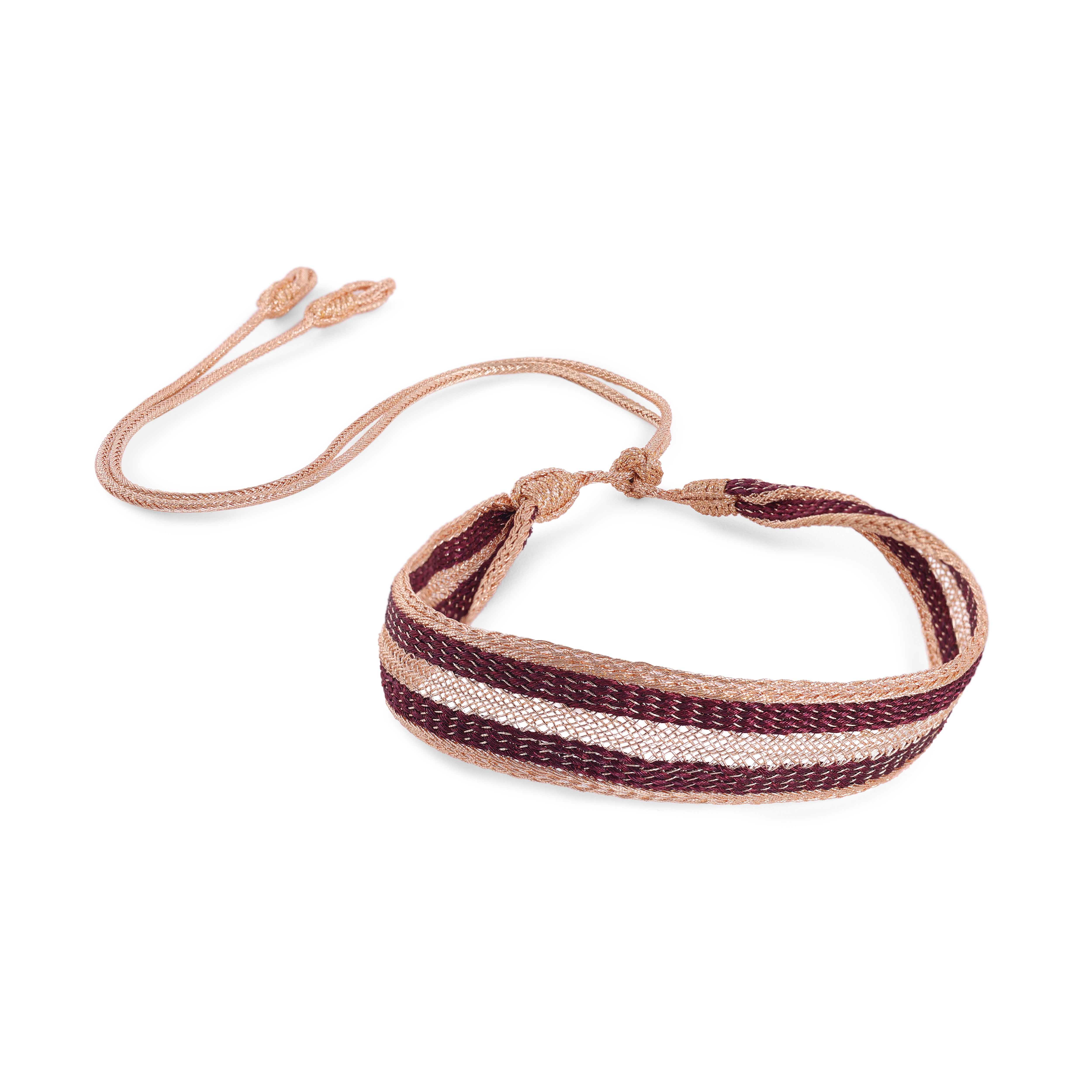 Maxi Yula n°3 Choker in Peach Grape