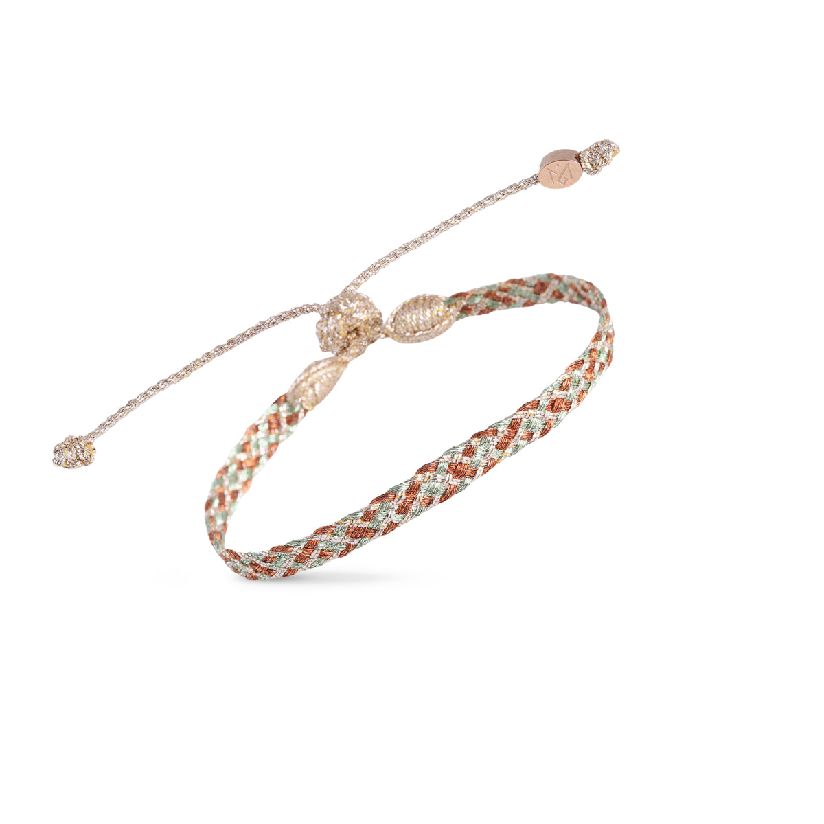 Mini Zaya nº2 Bracelet in Rose Gold Toffee Pistachio