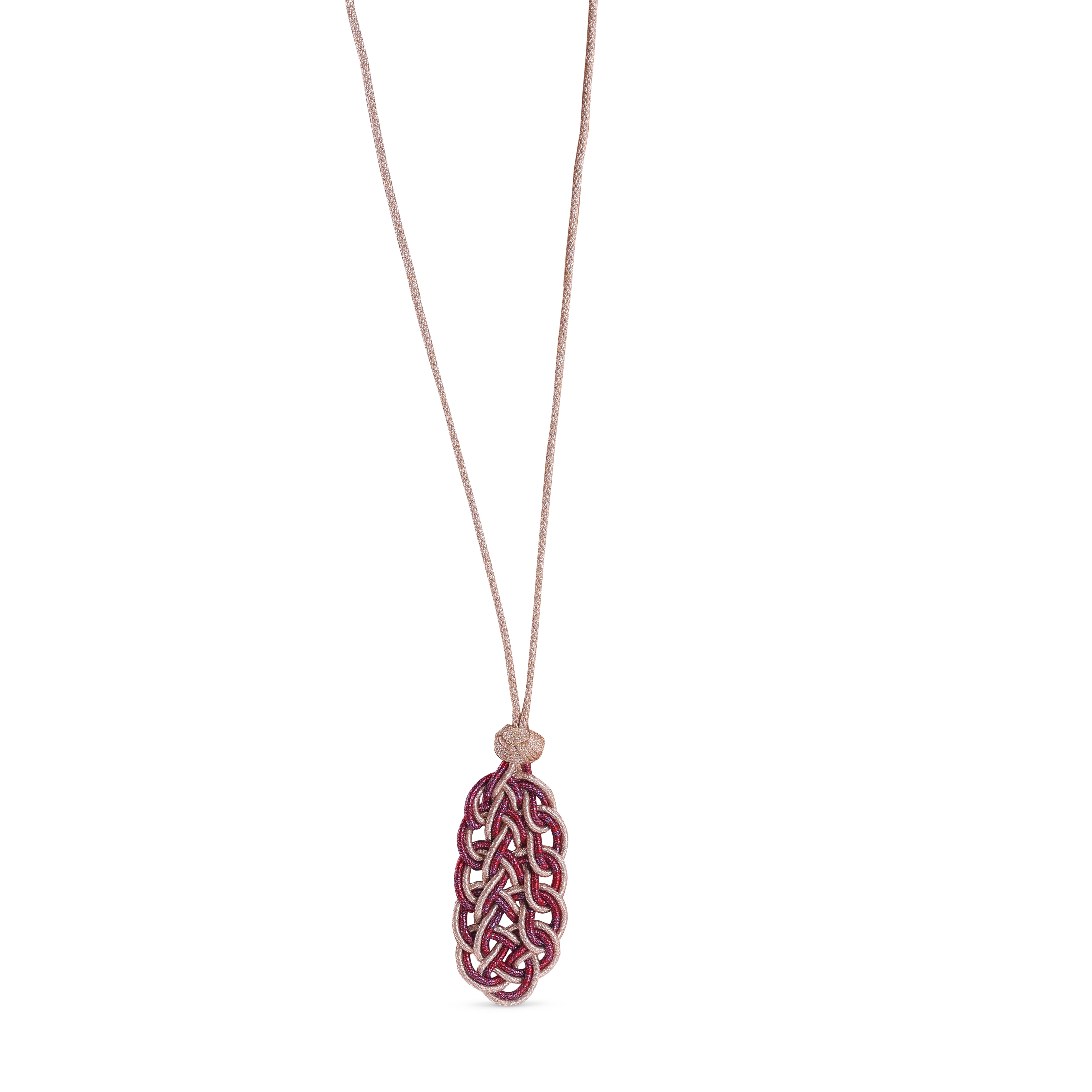 Mosaic n°2 Necklace in Rose Gold Cherry