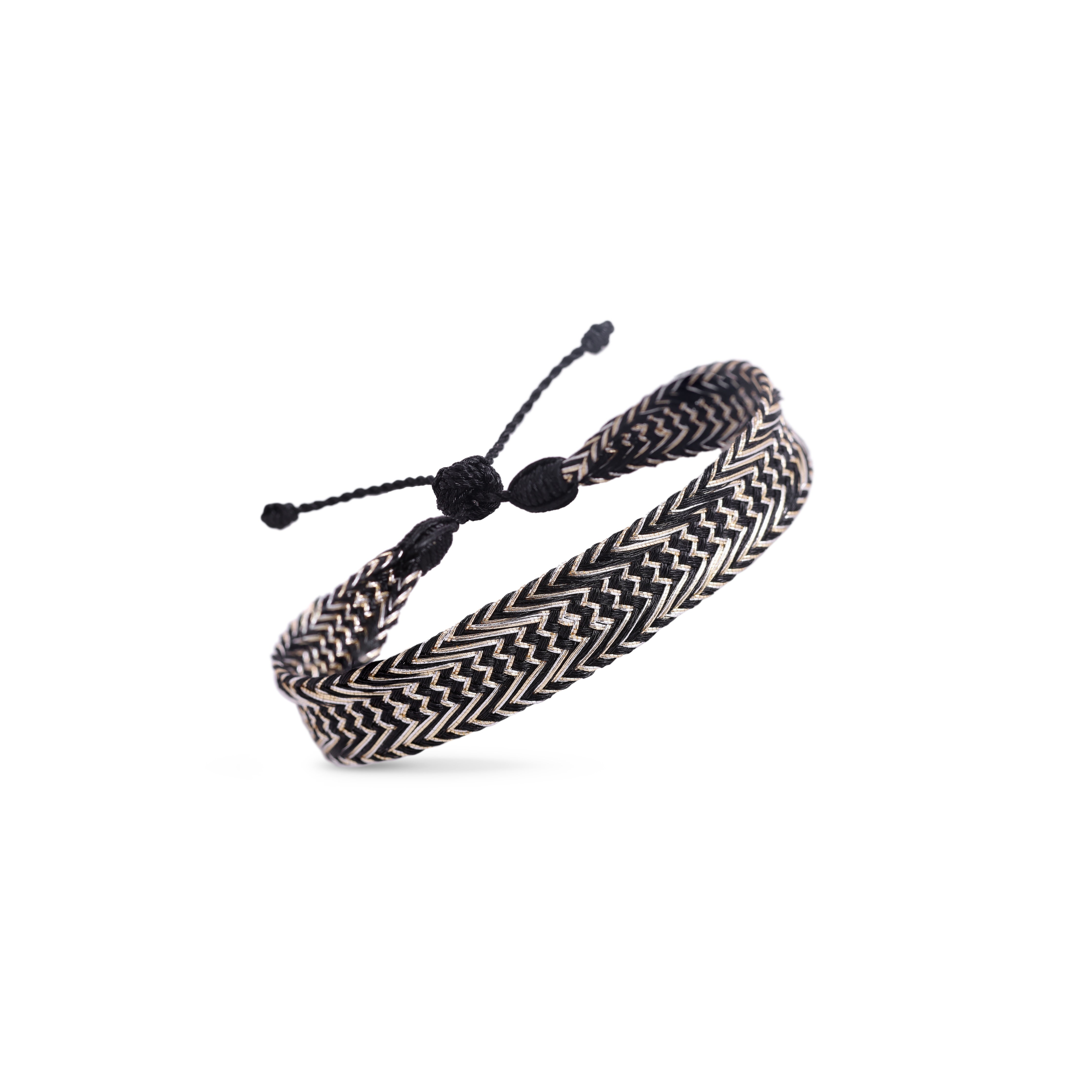 Nerry n°2 Bracelet Gold & Silver Ebony - MEN