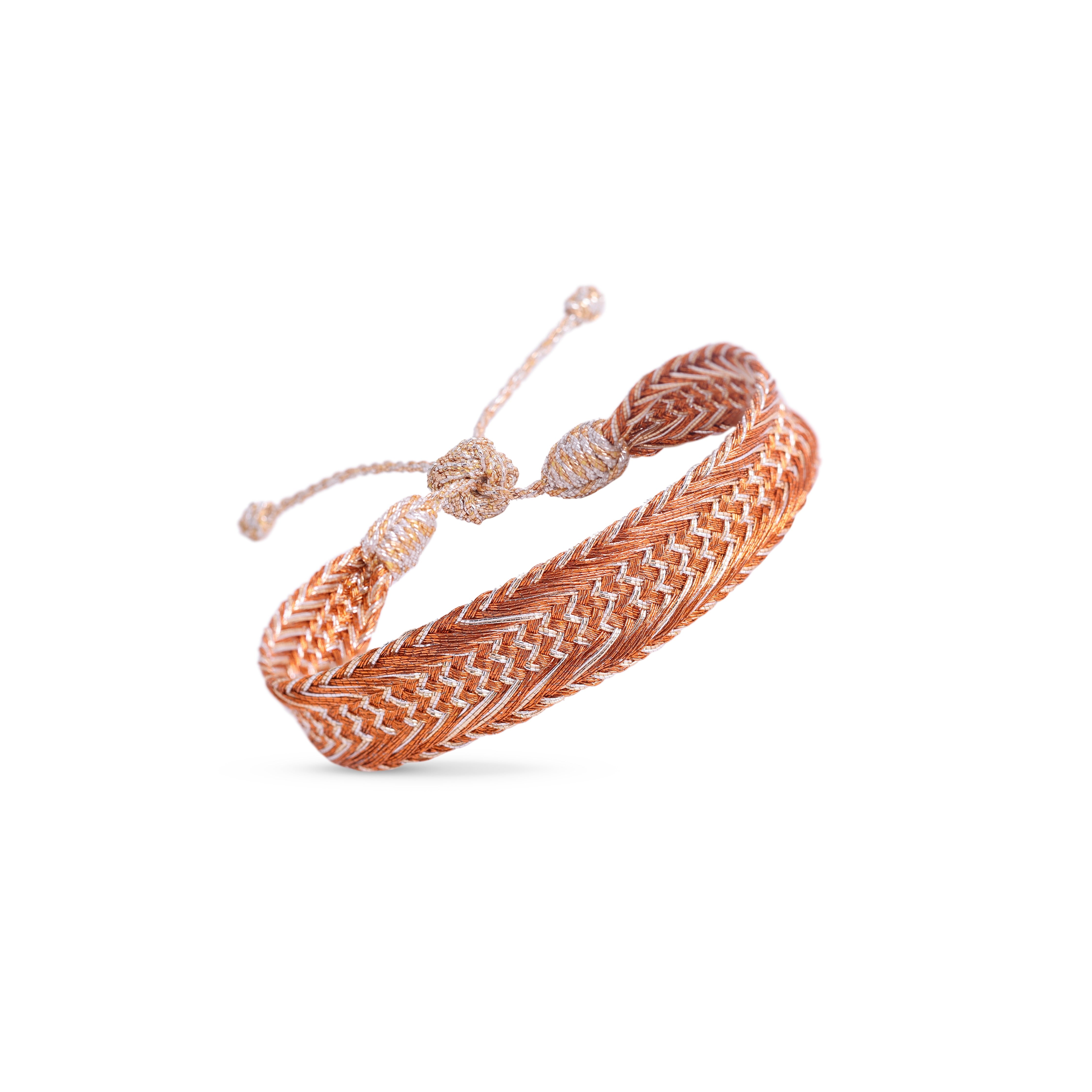 Nerry n°2 Bracelet in Peach & Silver Apricot