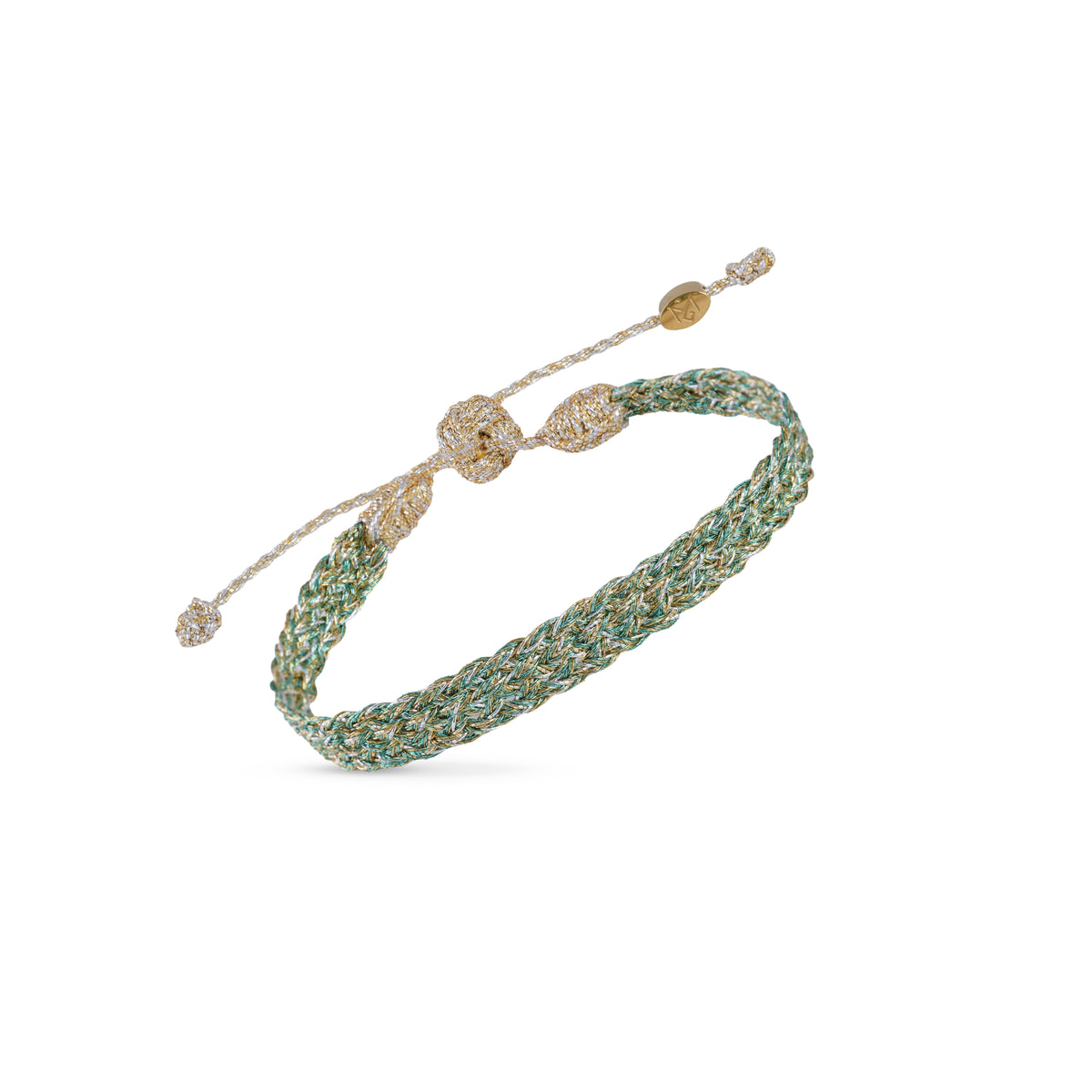 Noor nº1 Bracelet in Gold & Silver Ginger Jade
