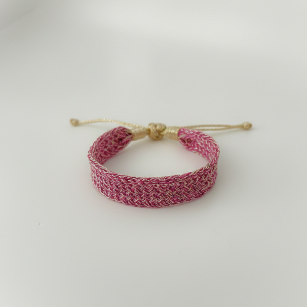Maxi Box nº1 Bracelet in Gold & Silver Raspberry