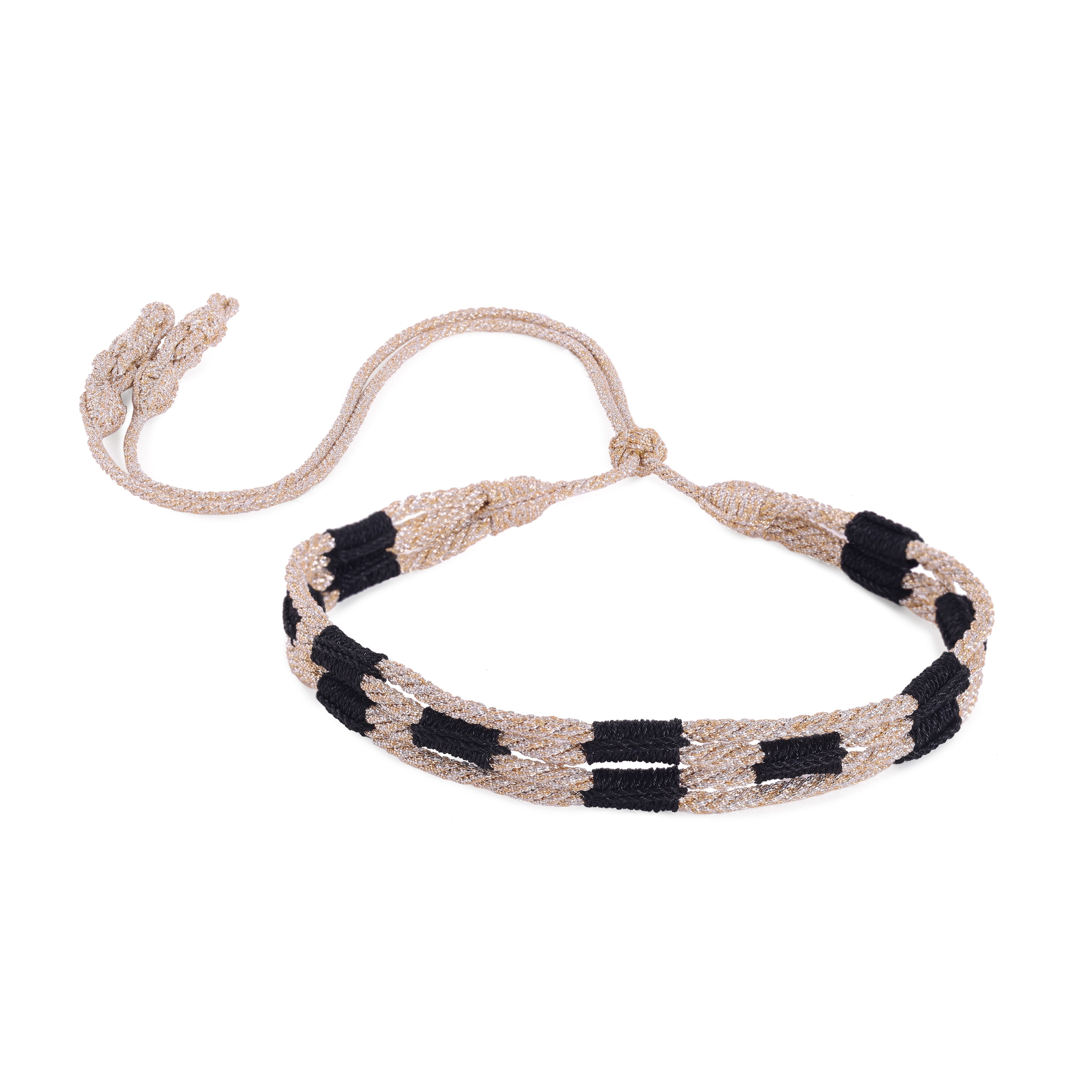 Ren n°2 Choker Gold & Silver Ebony