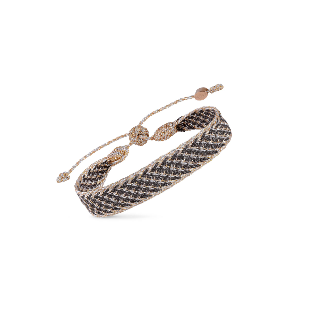 Tarza nº2 Bracelet in Peach & Silver Clay