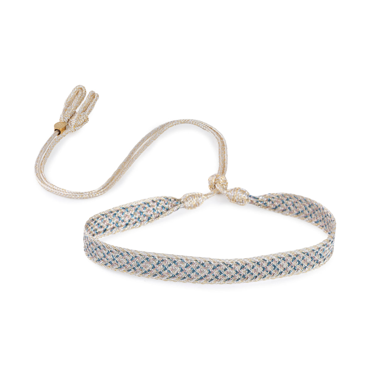 Tarza nº2 Choker in Gold & Silver Dusty Coconut
