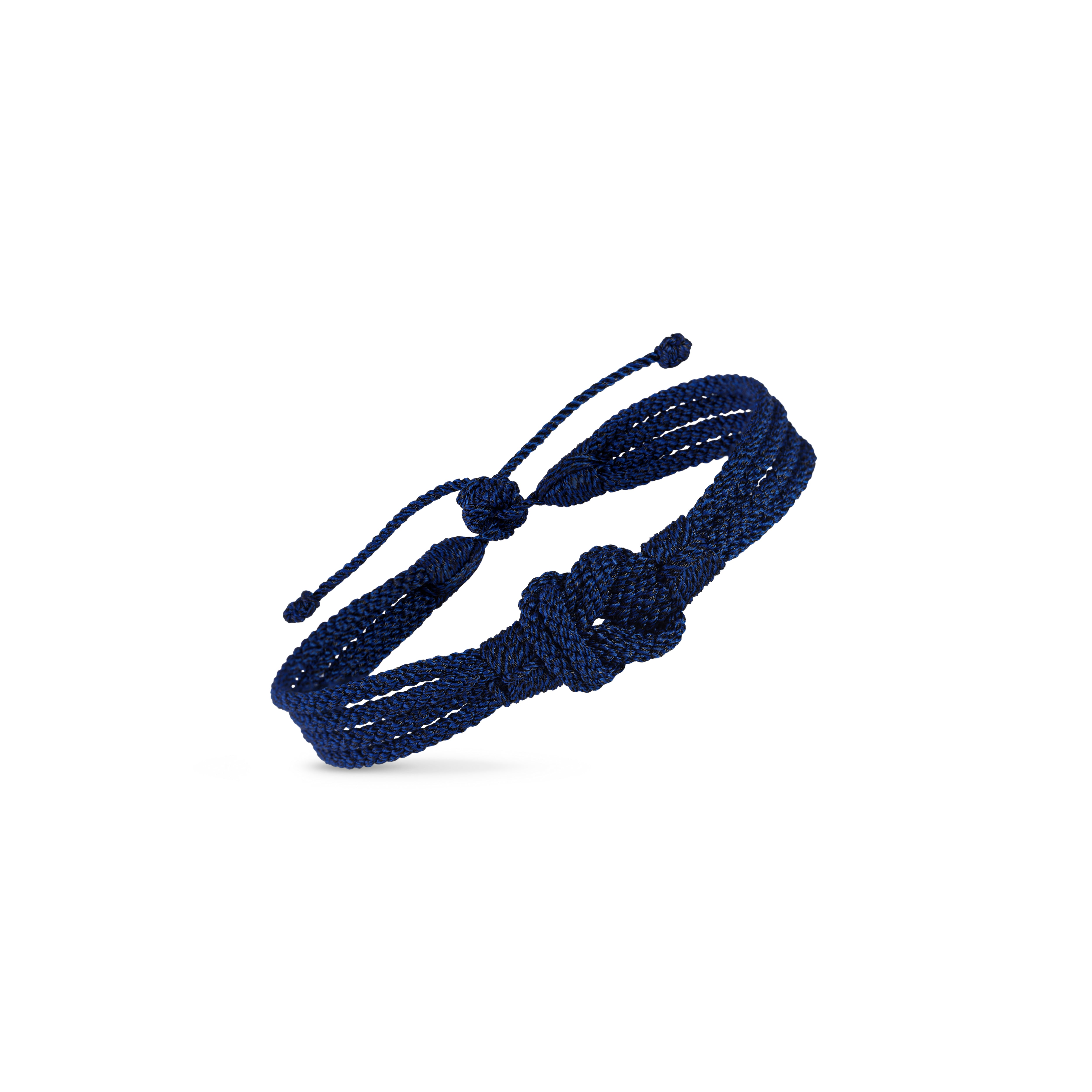 Twist Bracelet in Matte Navy - Men